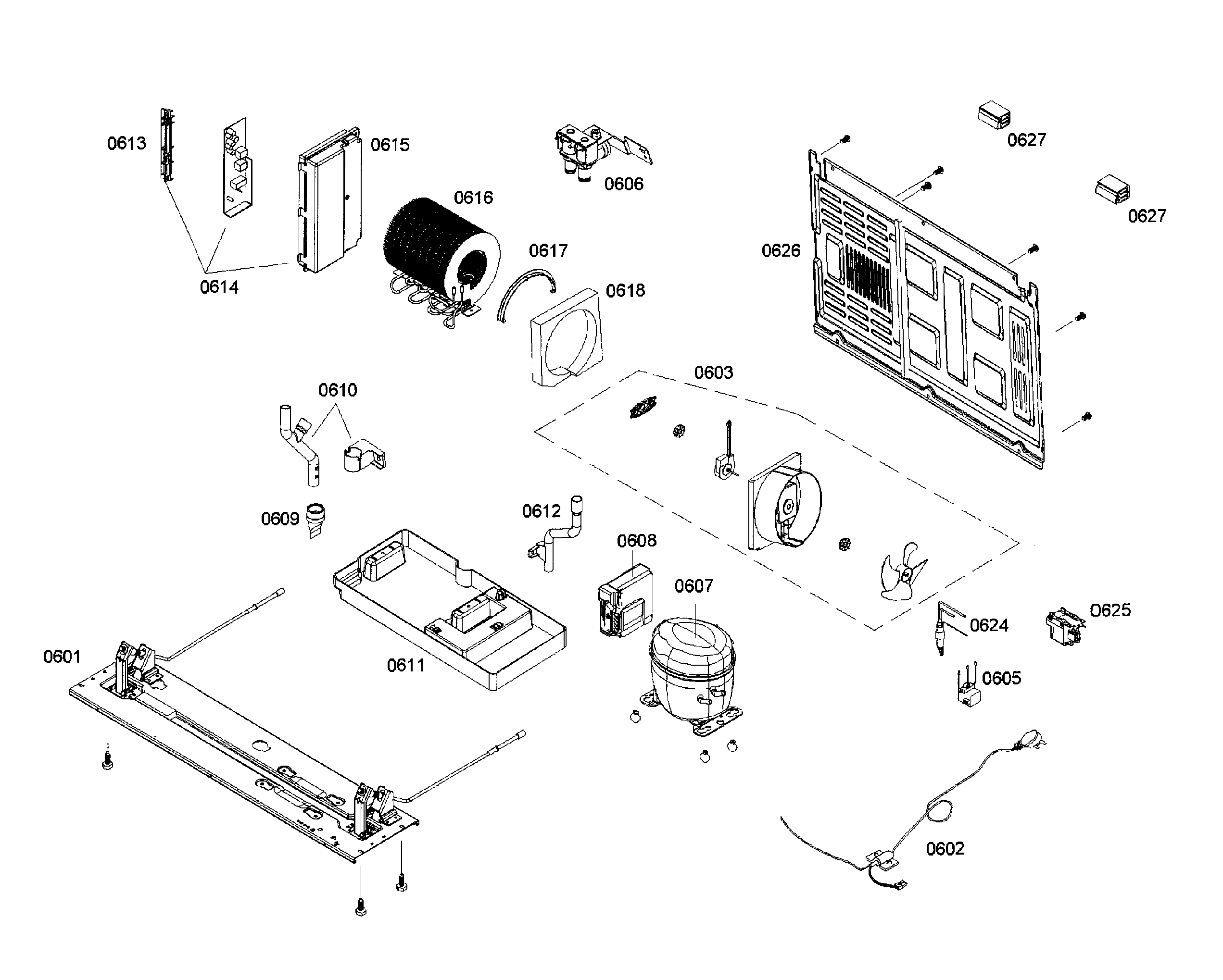 Bosch B22CS50SNW/02 compressor diagram
