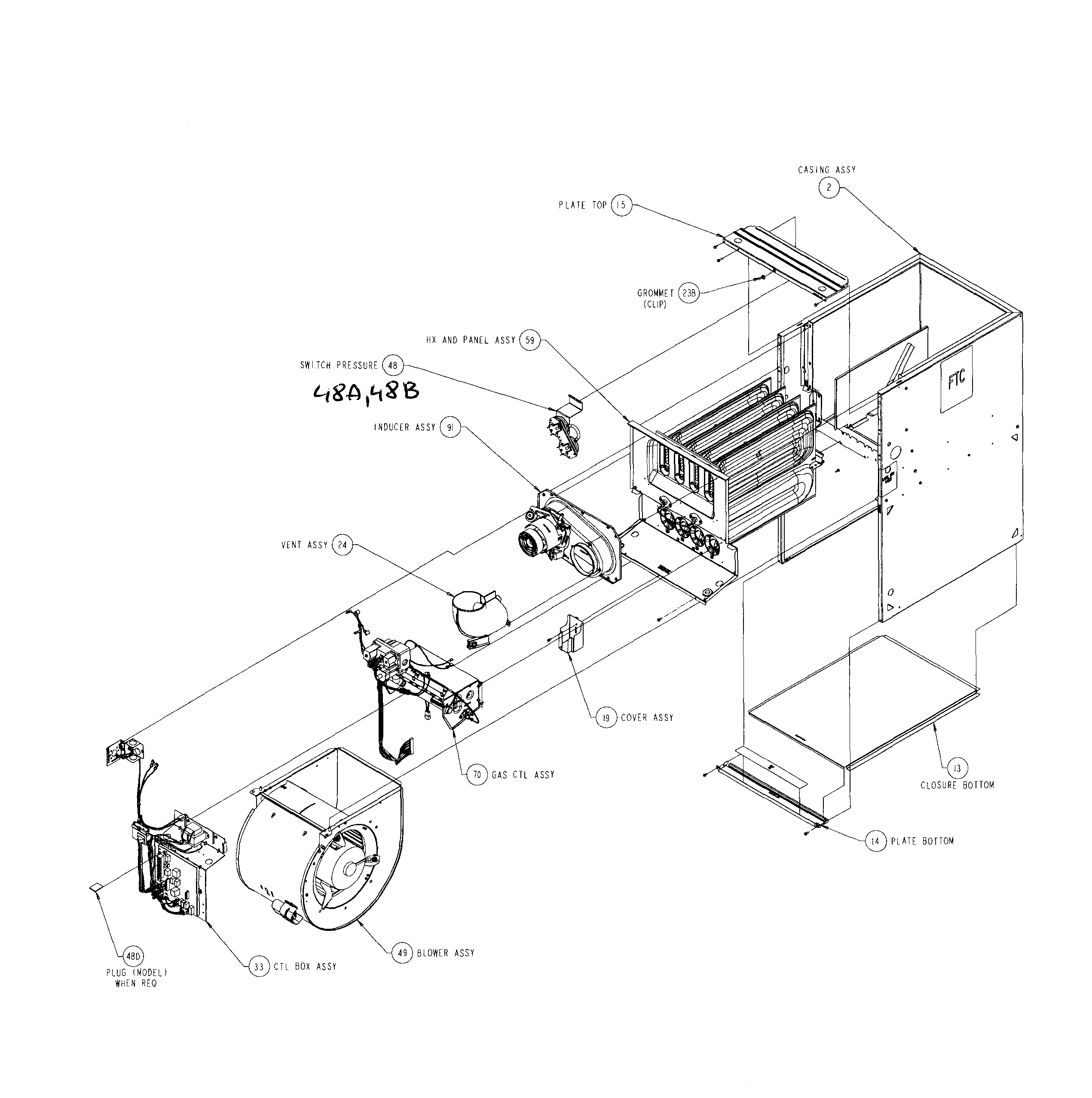 Carrier 58CVA110---10122 main assy diagram