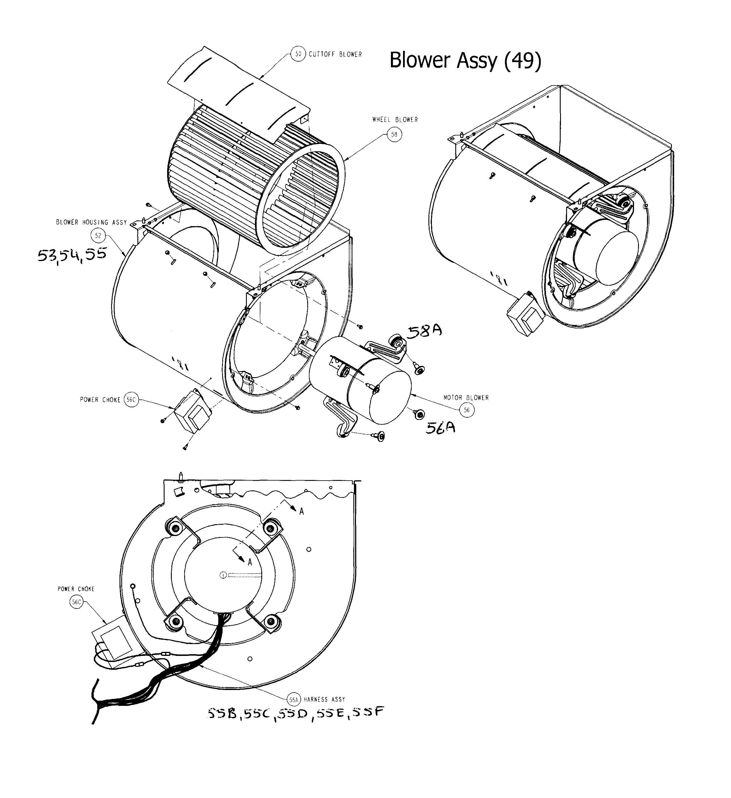 Carrier 58CVA110---12120 blower diagram