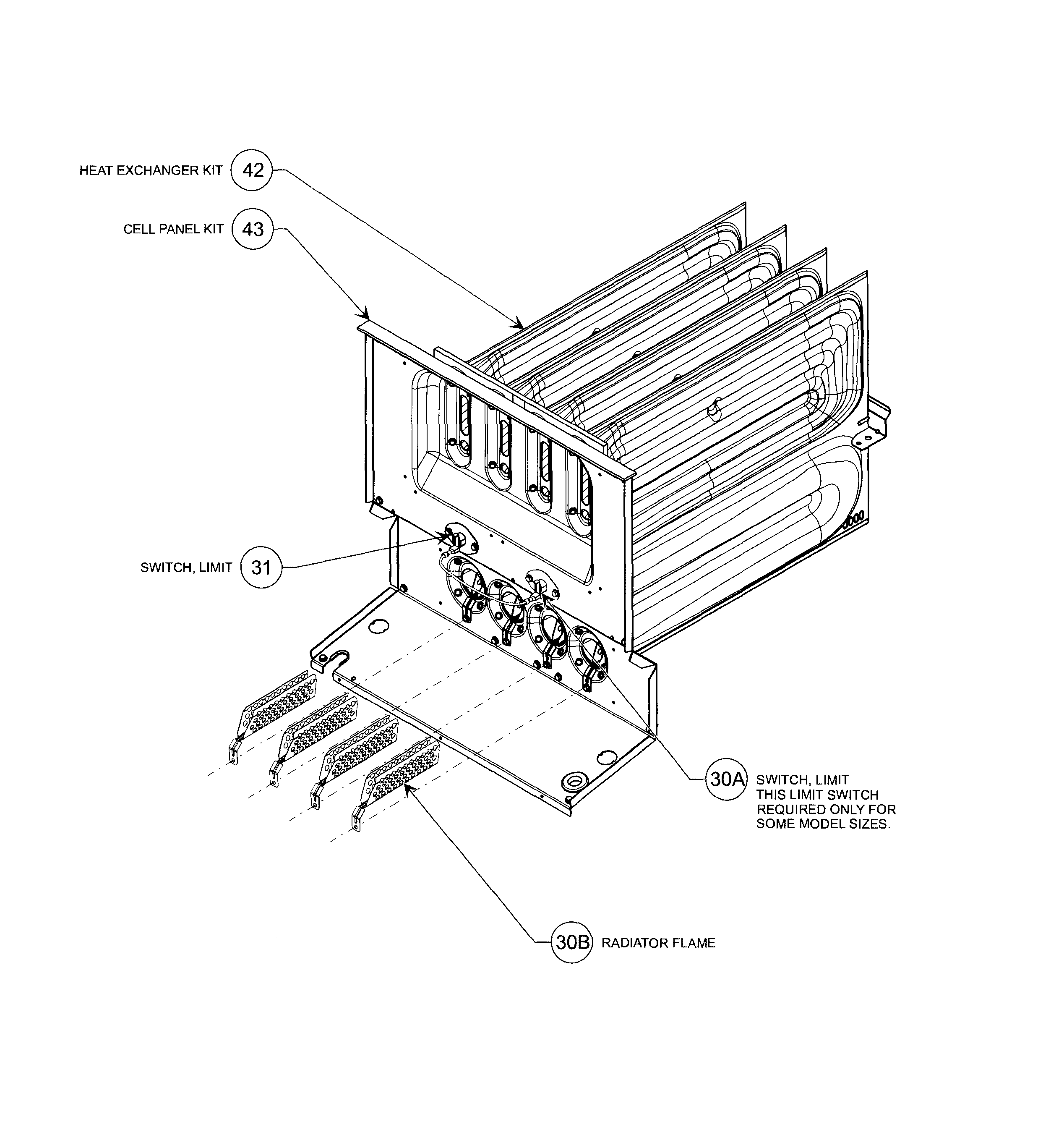 Carrier 58CVA110---16120 heat exchange diagram