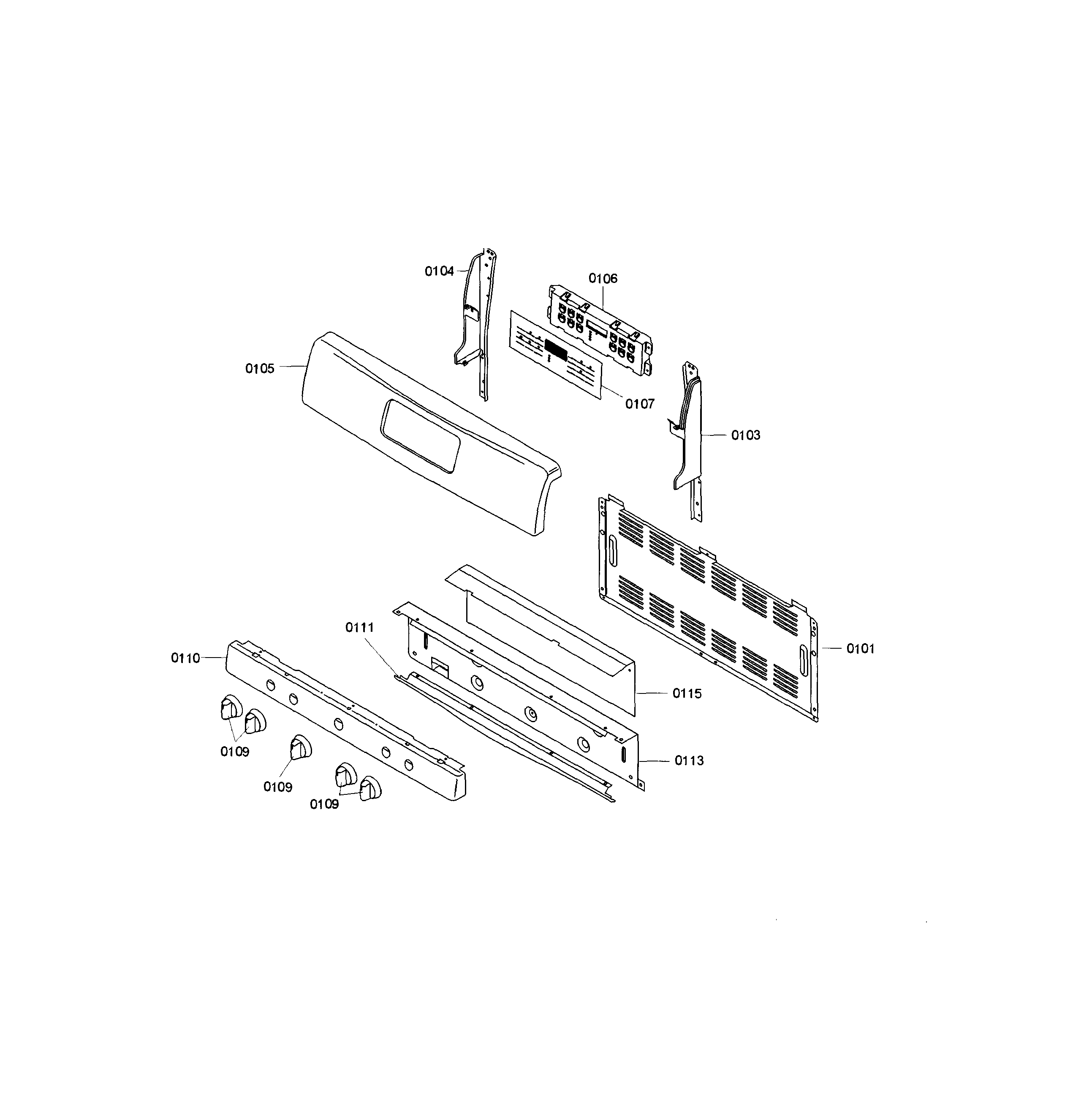 Bosch HGS3053UC/03 control panel diagram