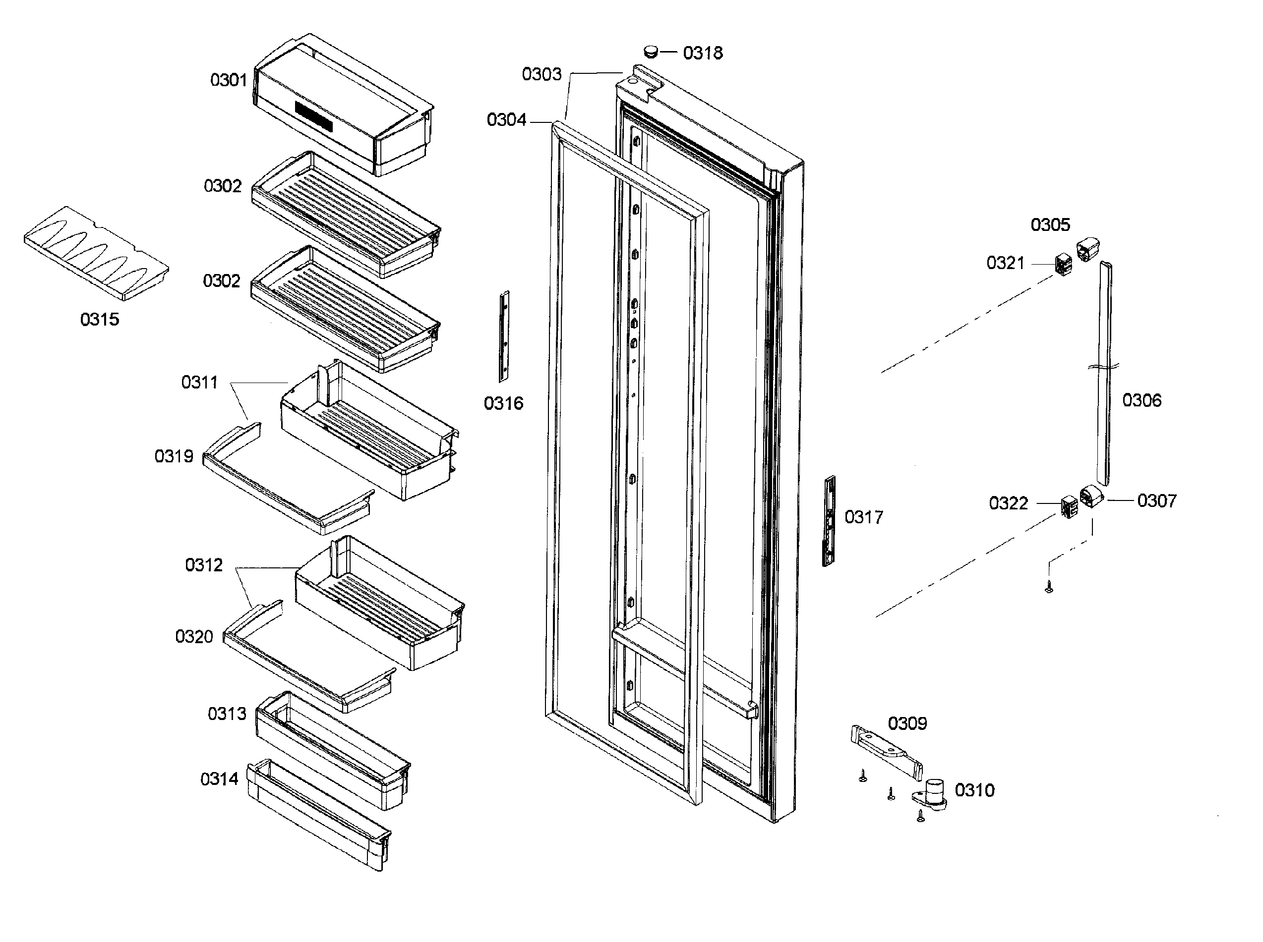 Bosch B22CS50SNB/05 door 2 diagram