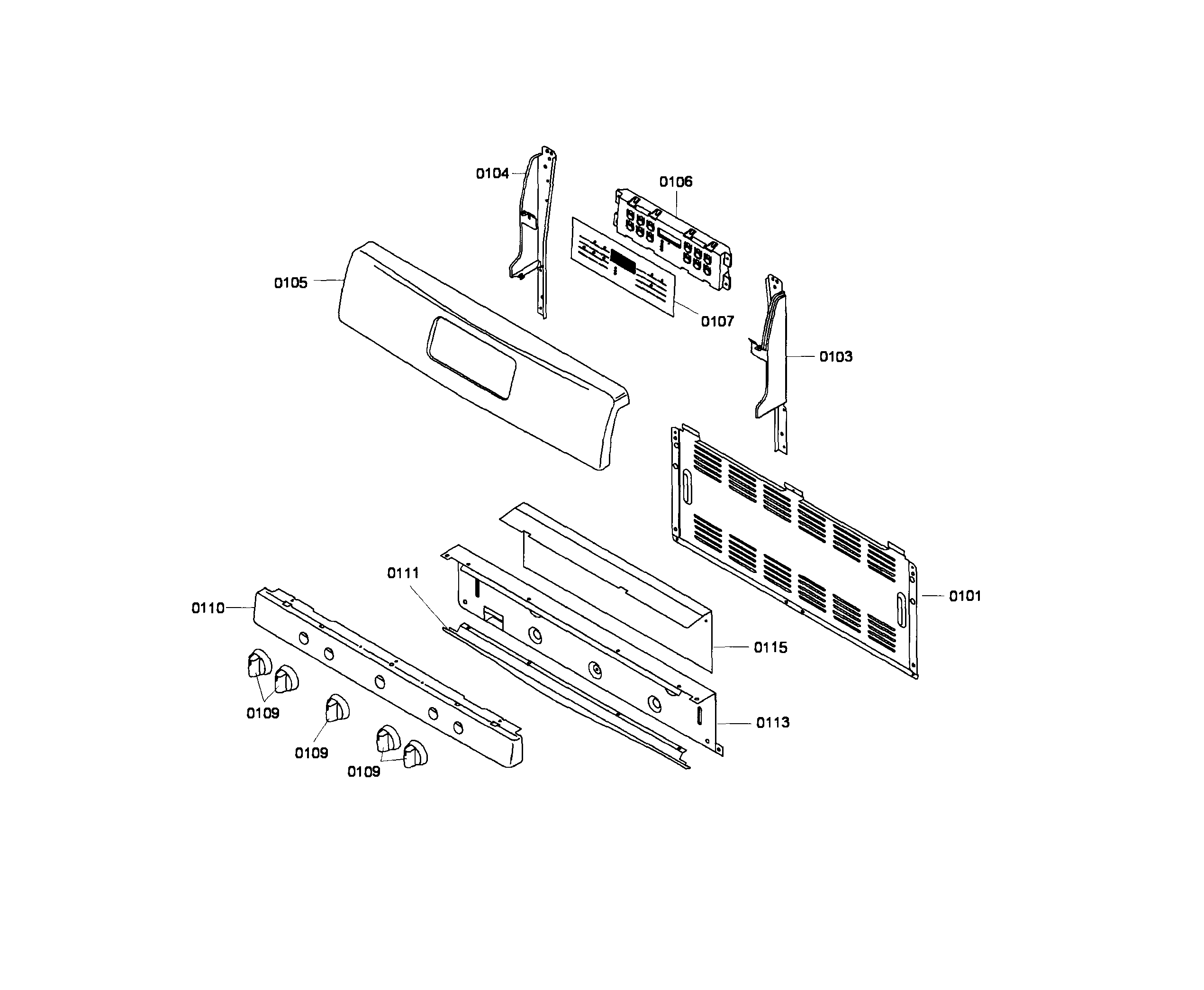 Bosch HGS3063UC/06 control panel diagram