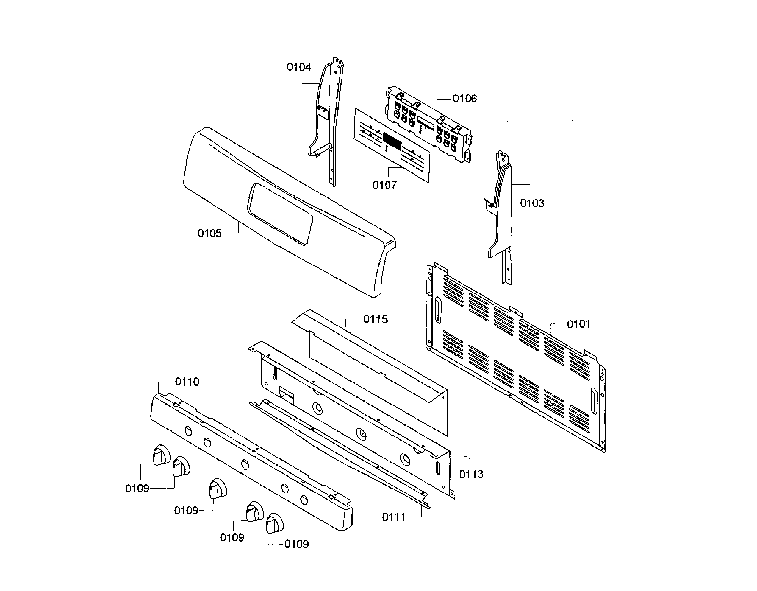 Bosch HGS3063UC/11 control panel diagram