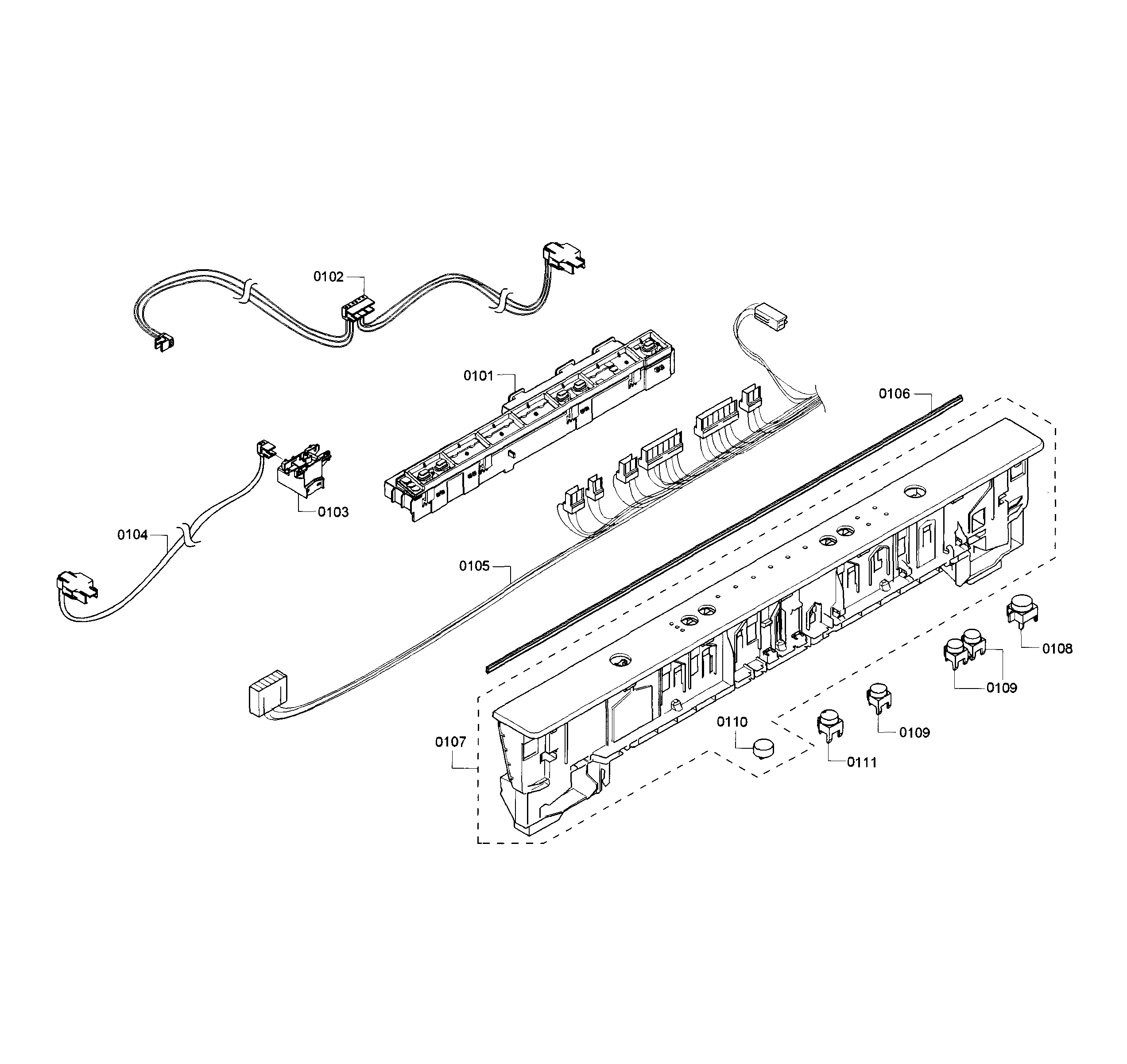Bosch SHX3AR72UC/10 control panel diagram
