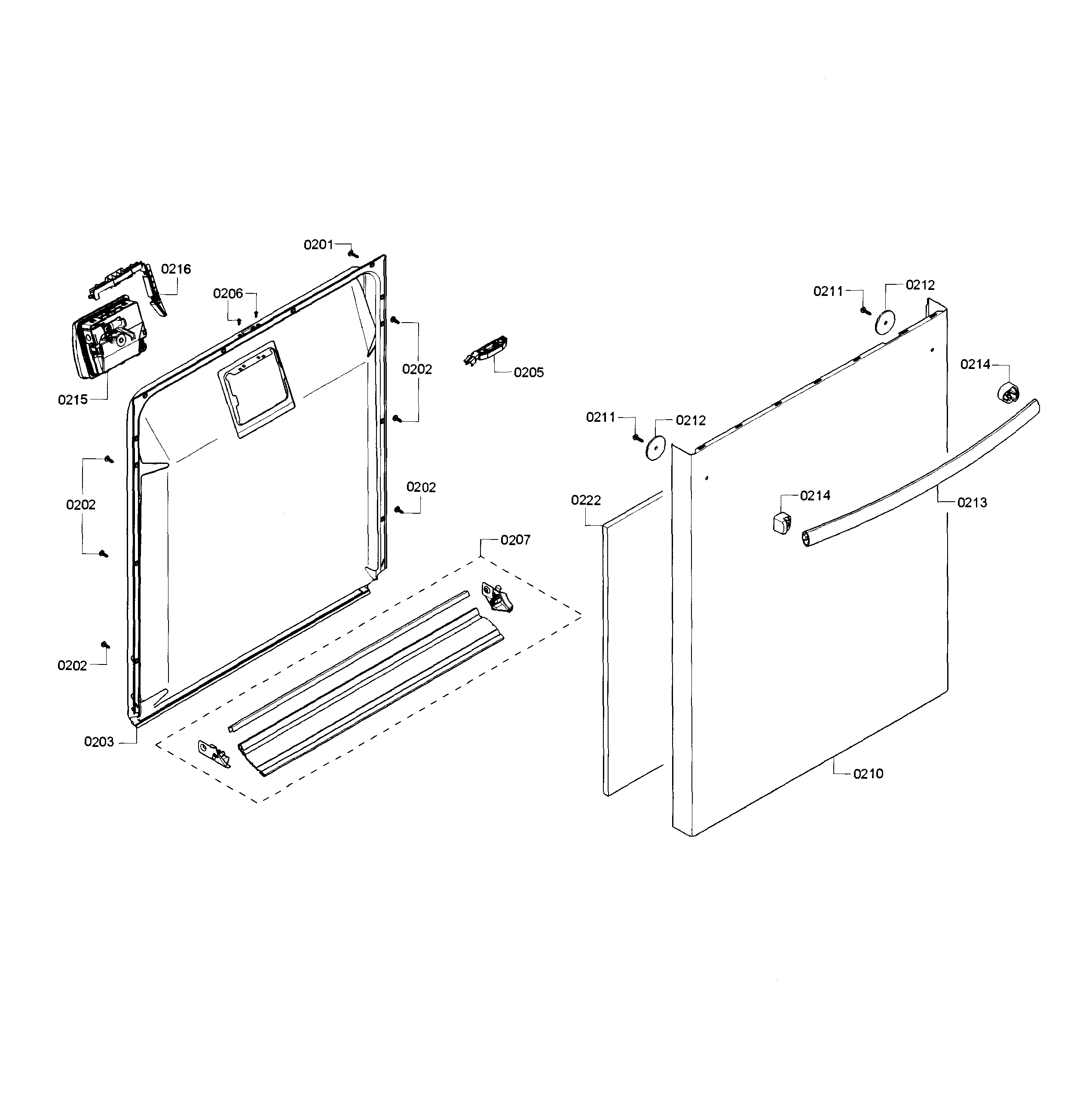 Bosch SHX3AR72UC/10 door diagram