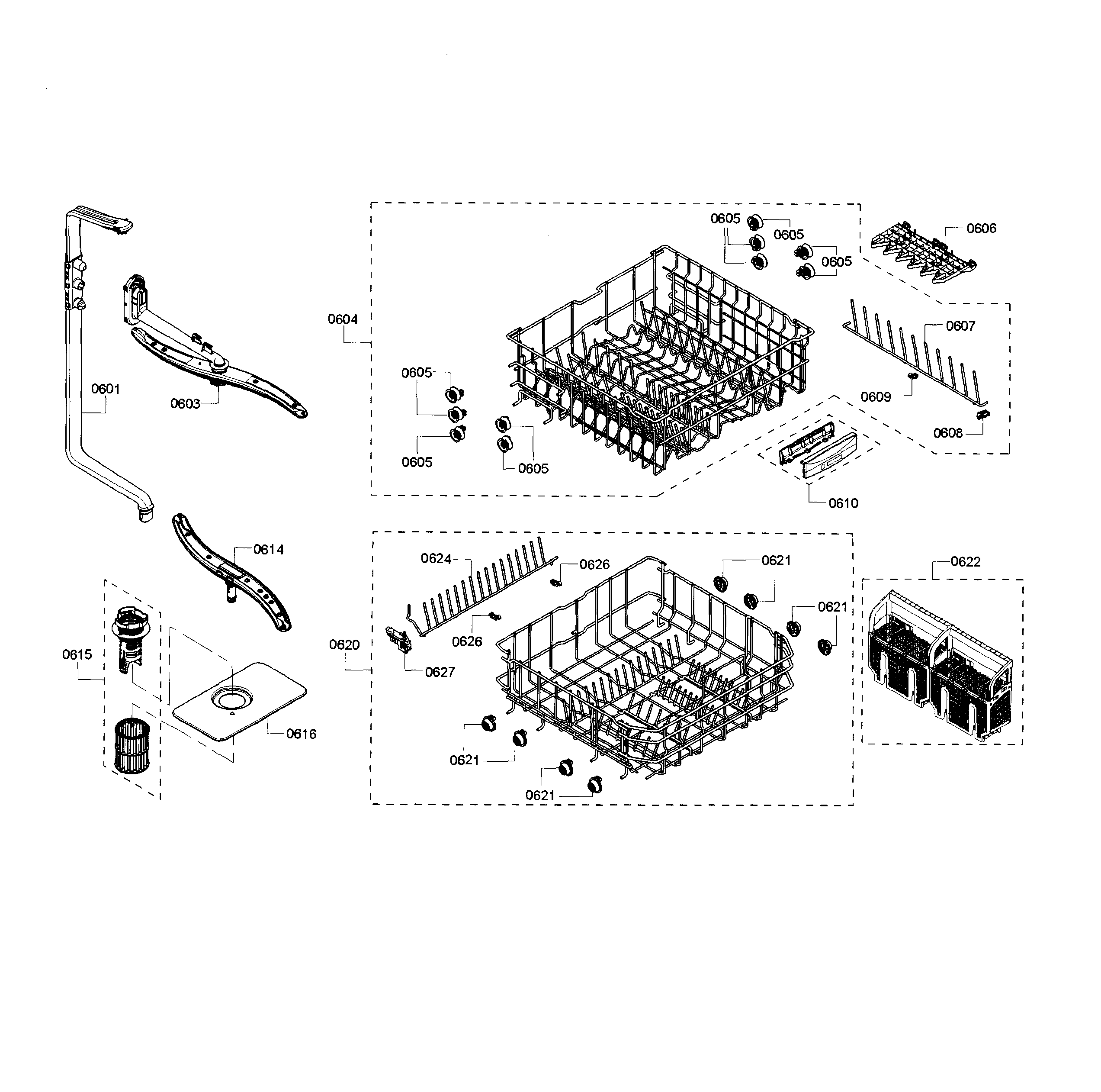 Bosch SHX3AR72UC/10 rack diagram