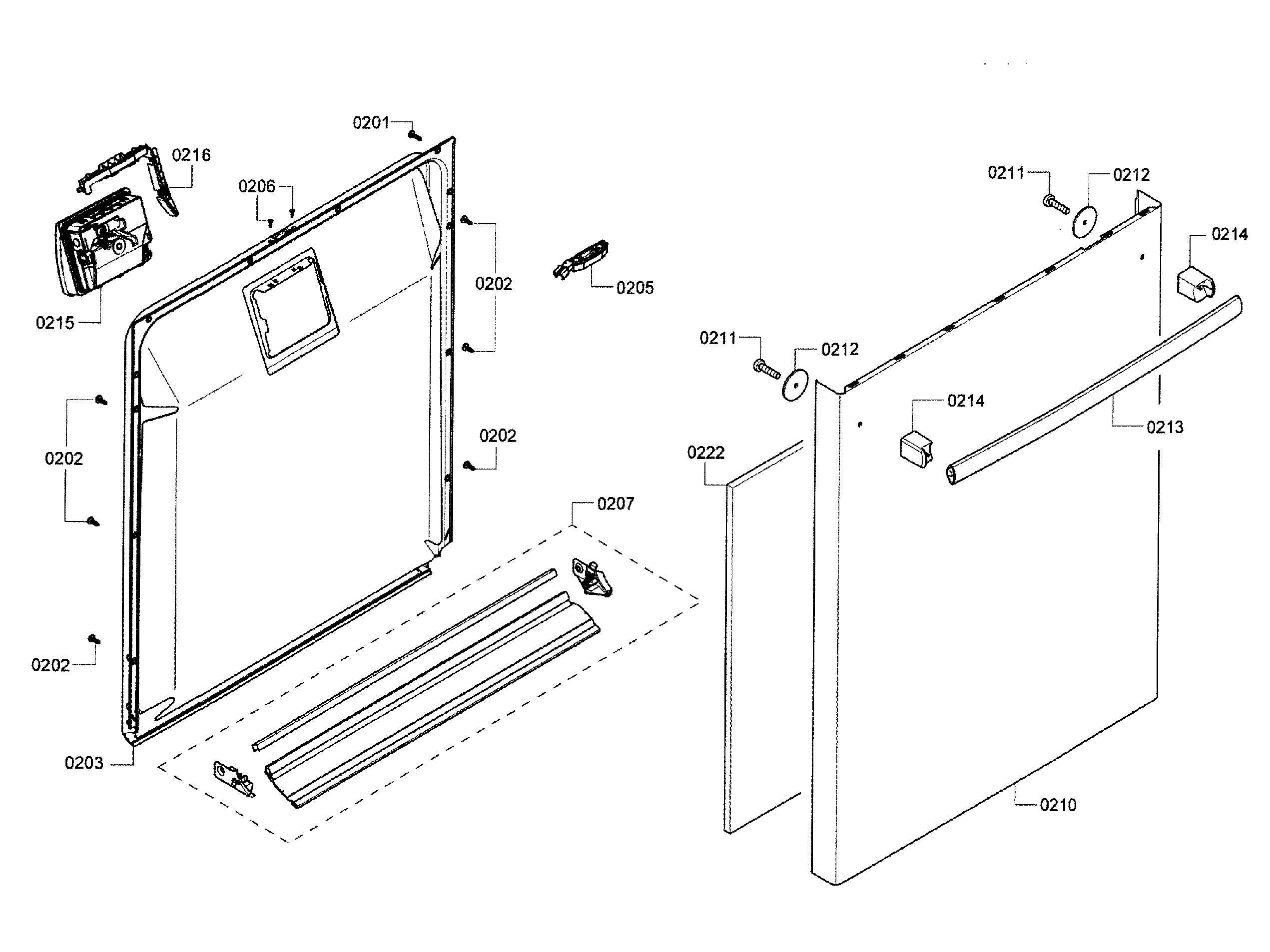 Bosch SHX3AR72UC/14 door diagram