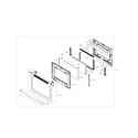Samsung NX58H9500WS/AA-00 door assy diagram