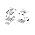 Samsung NX58H9500WS/AA-00 cooktop assy diagram