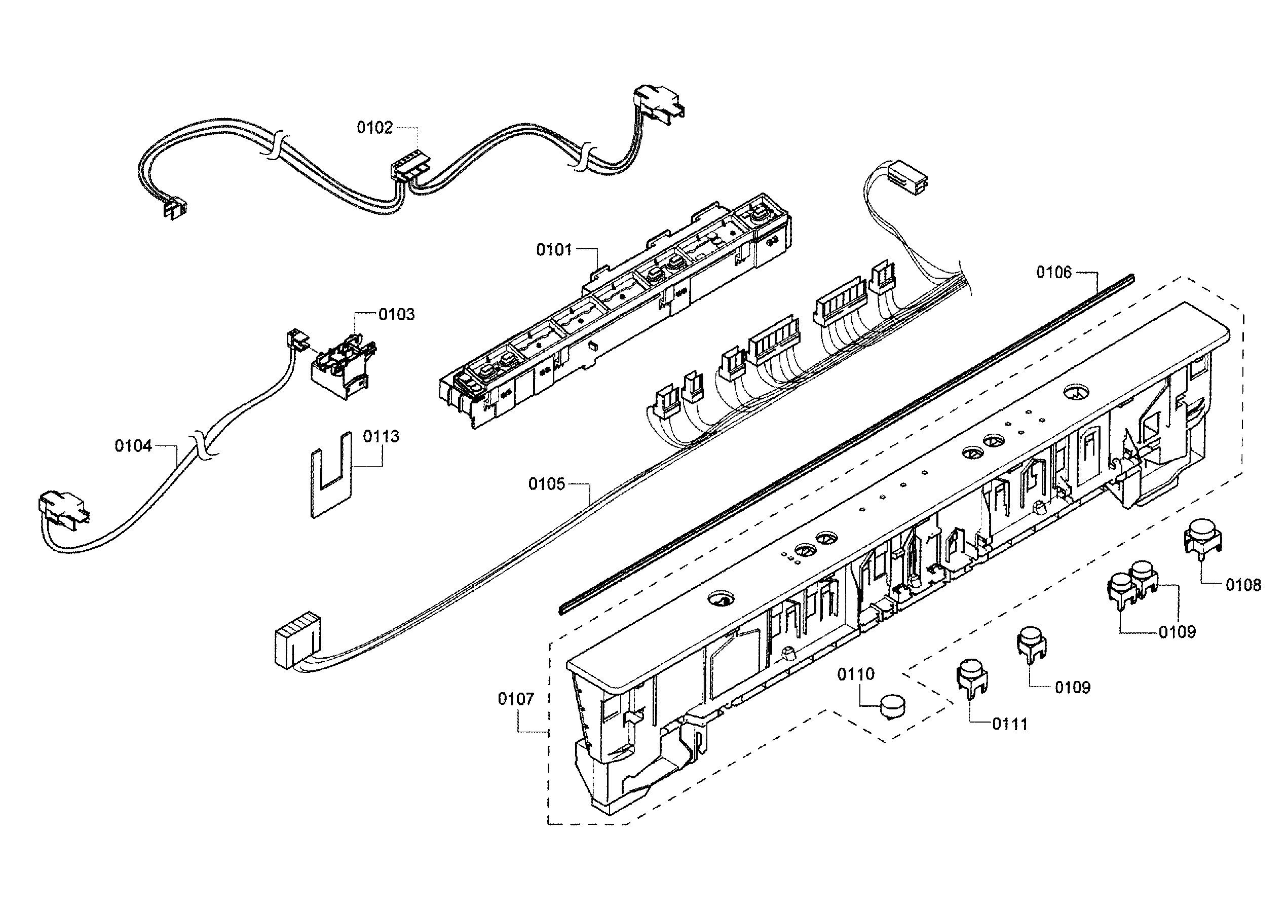 Bosch SHX3AR55UC/16 control panel diagram