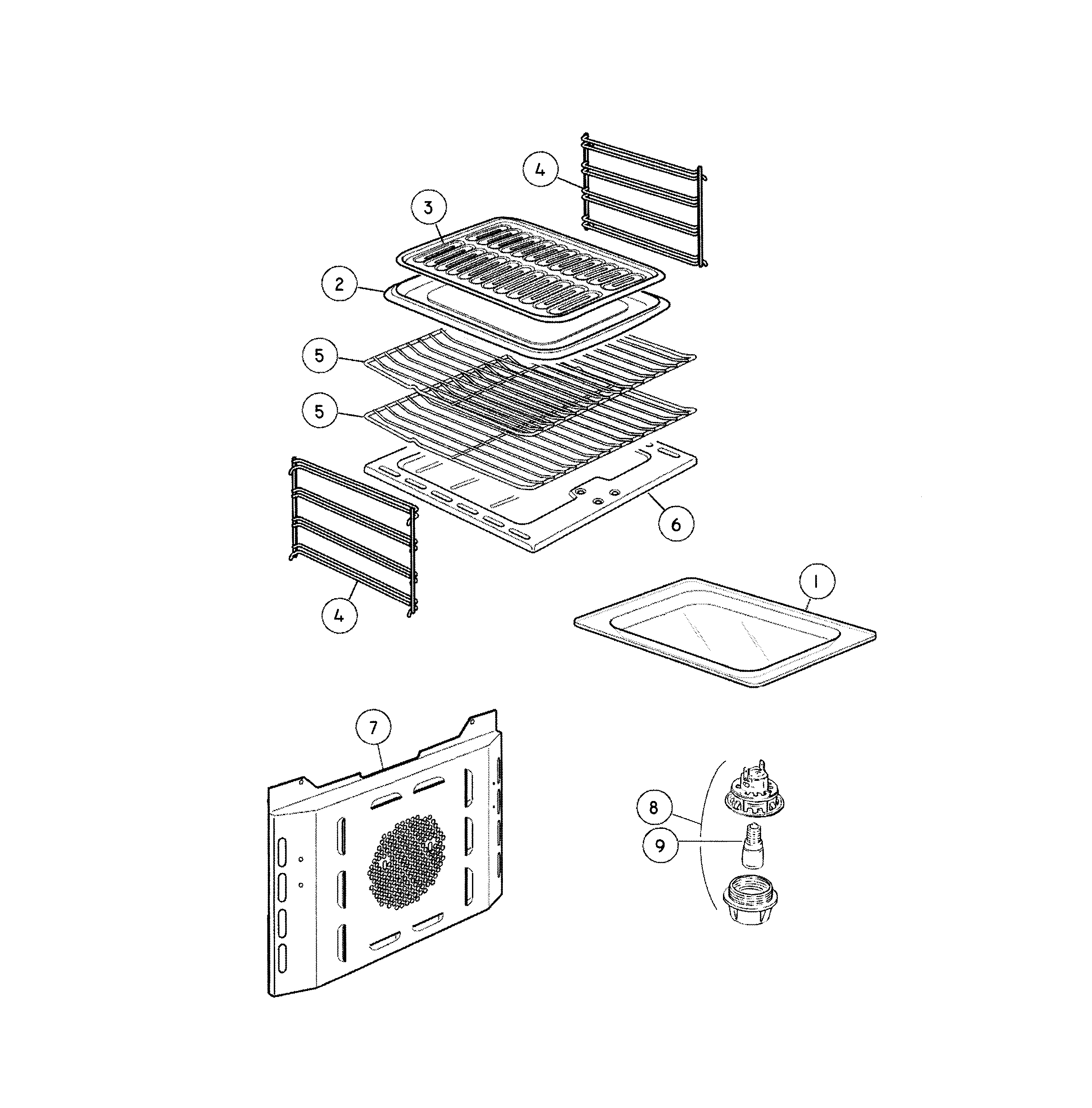 Fisher & Paykel OR24SDMBGX2-88654-A elements & accessories diagram