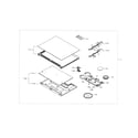 Samsung NE58H9950WS/AA-00 cooktop assy diagram