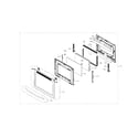 Samsung NX58H9950WS/AA-00 door assy diagram