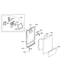 Bosch SPE5ES55UC/20 door assy diagram