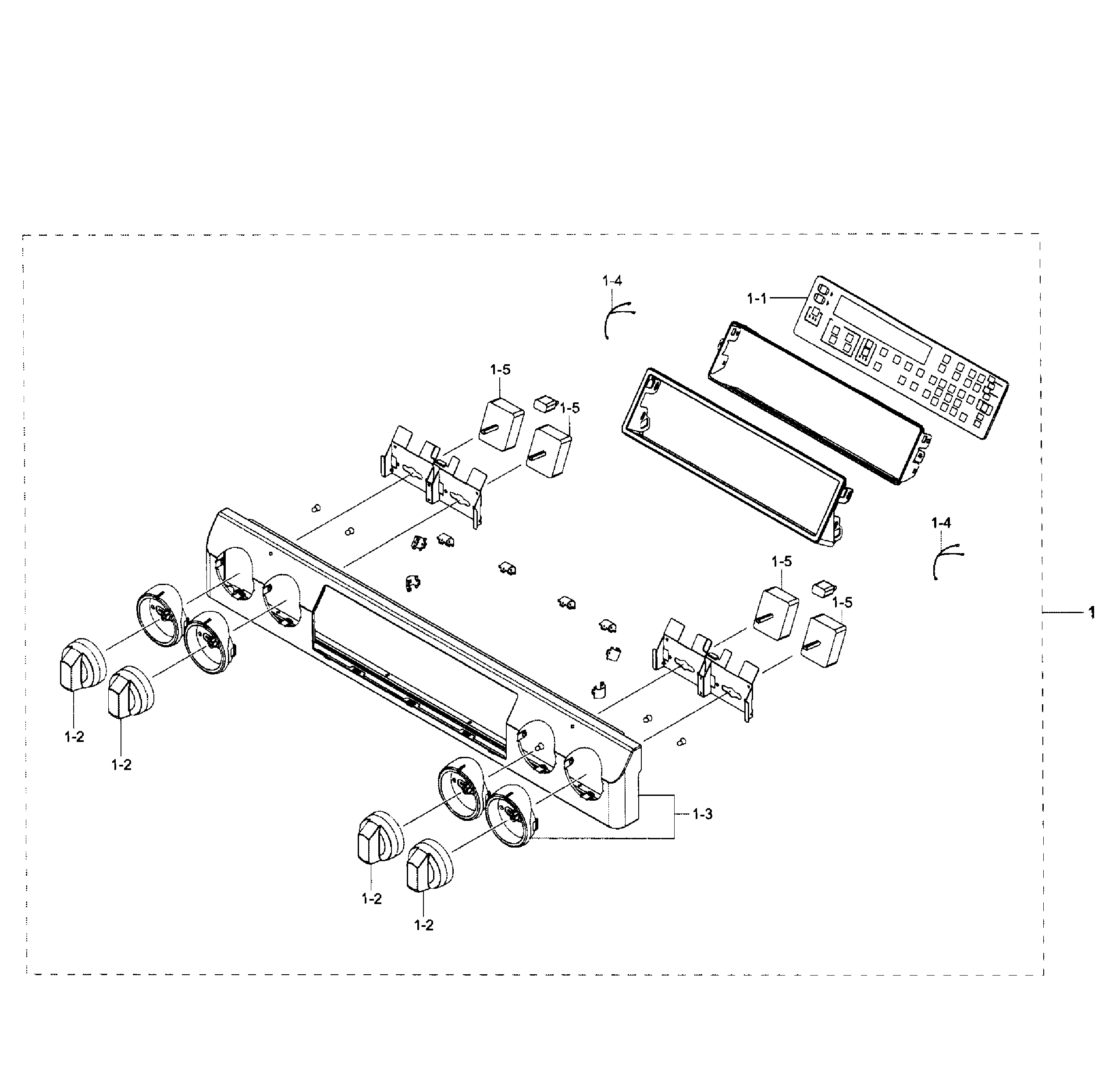Samsung NE58H9970WS/AA-00 control panel diagram