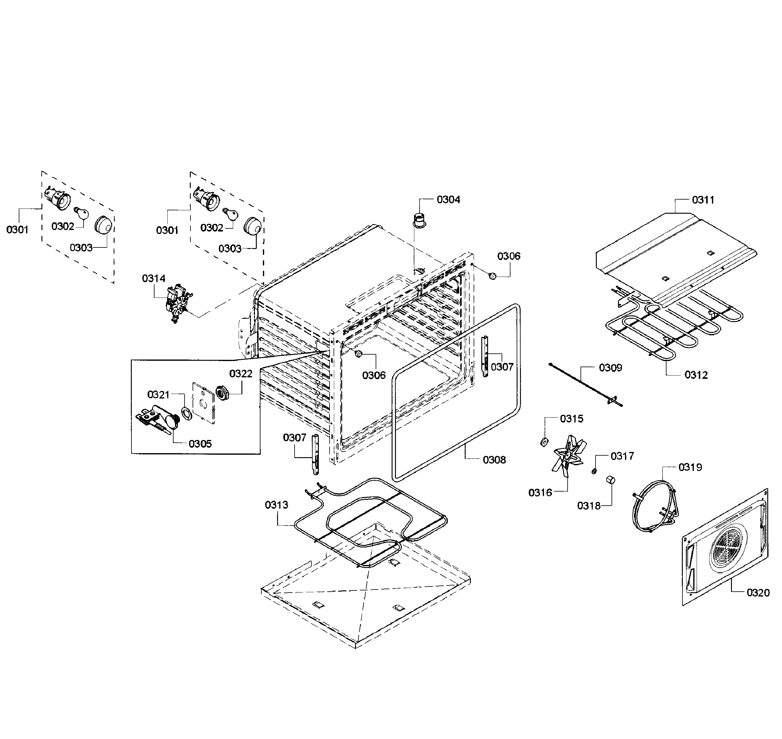 Bosch HEIP054U/01 cavity diagram