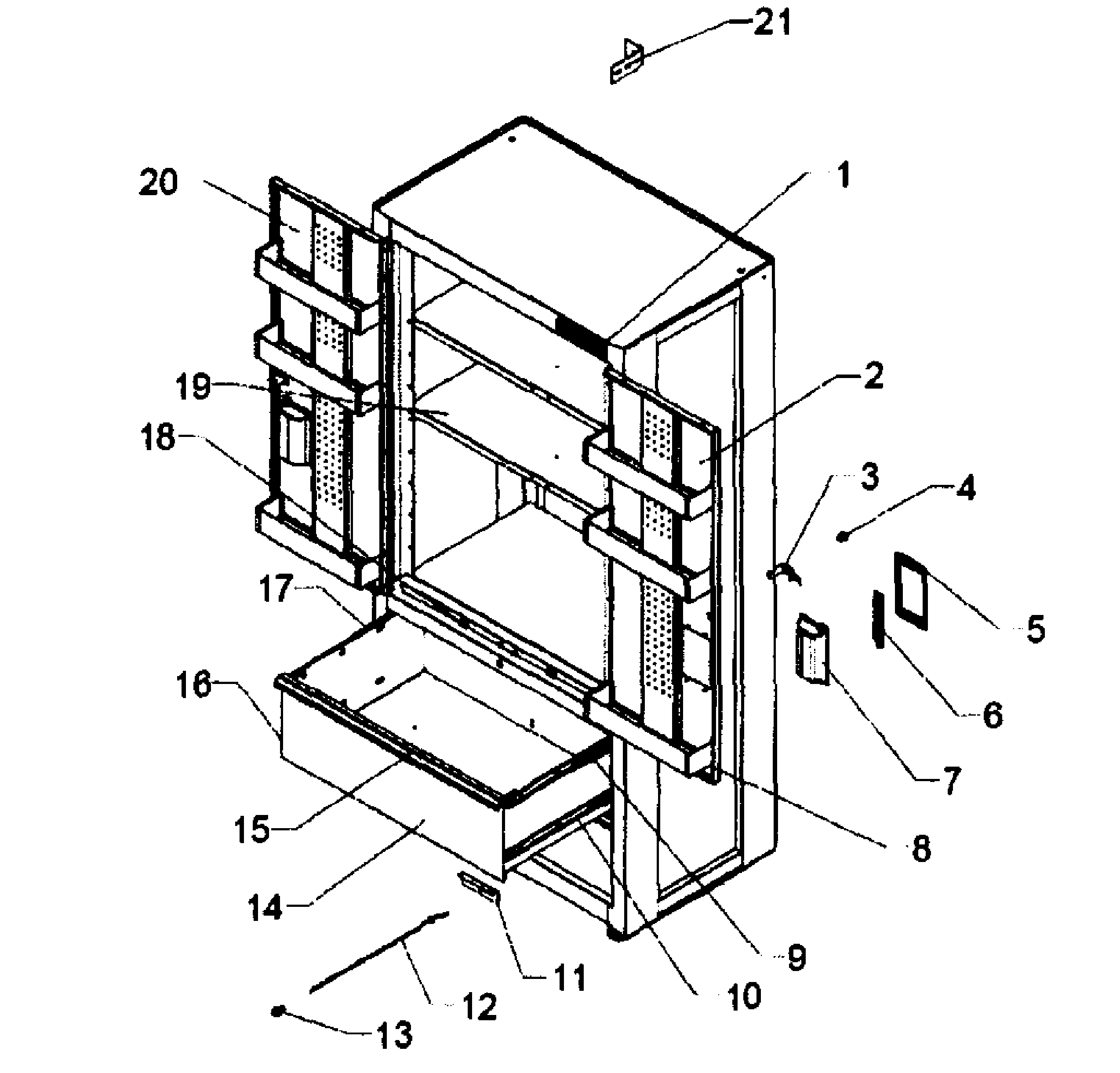 Craftsman 706466390 tool cabinet diagram