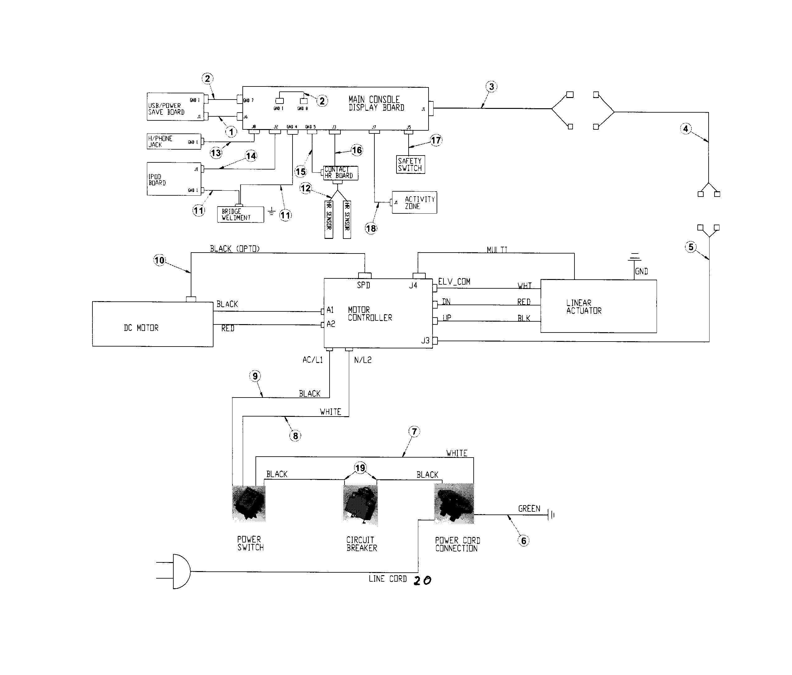 Life Fitness FTR-0000-01 wiring diagram