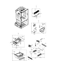 Samsung RF28HFEDBWW/AA-00 freezer / icemaker diagram