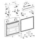 Samsung RF268ABRS/XAA-00 freezer door diagram