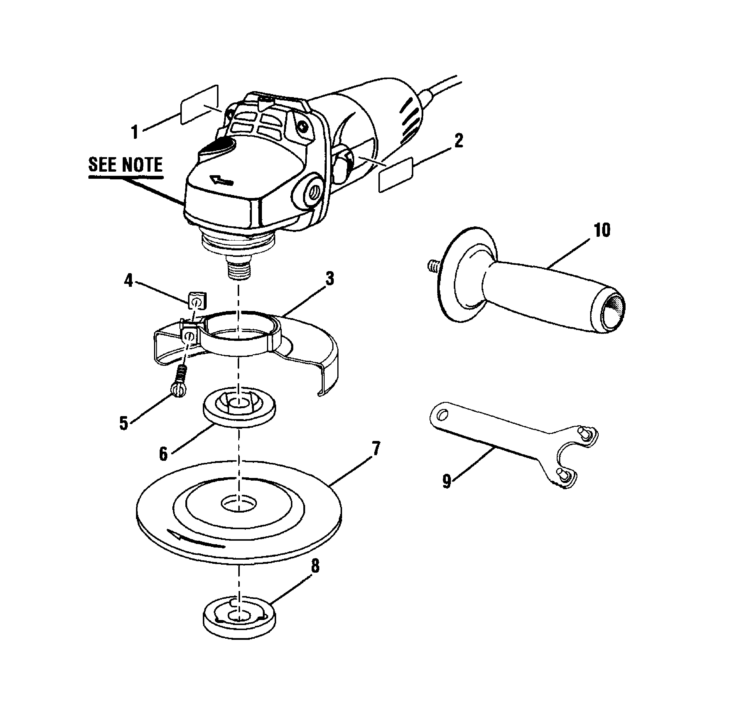 Craftsman 315FS3000B grinder assy diagram