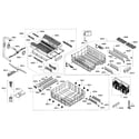 Bosch SHE8PT55UC/05 rack assy diagram