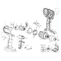 DeWalt DCD775KL TYPE 1 drill assy diagram