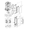 Samsung RF28HDEDBSR/AA-01 refrigerator door r diagram