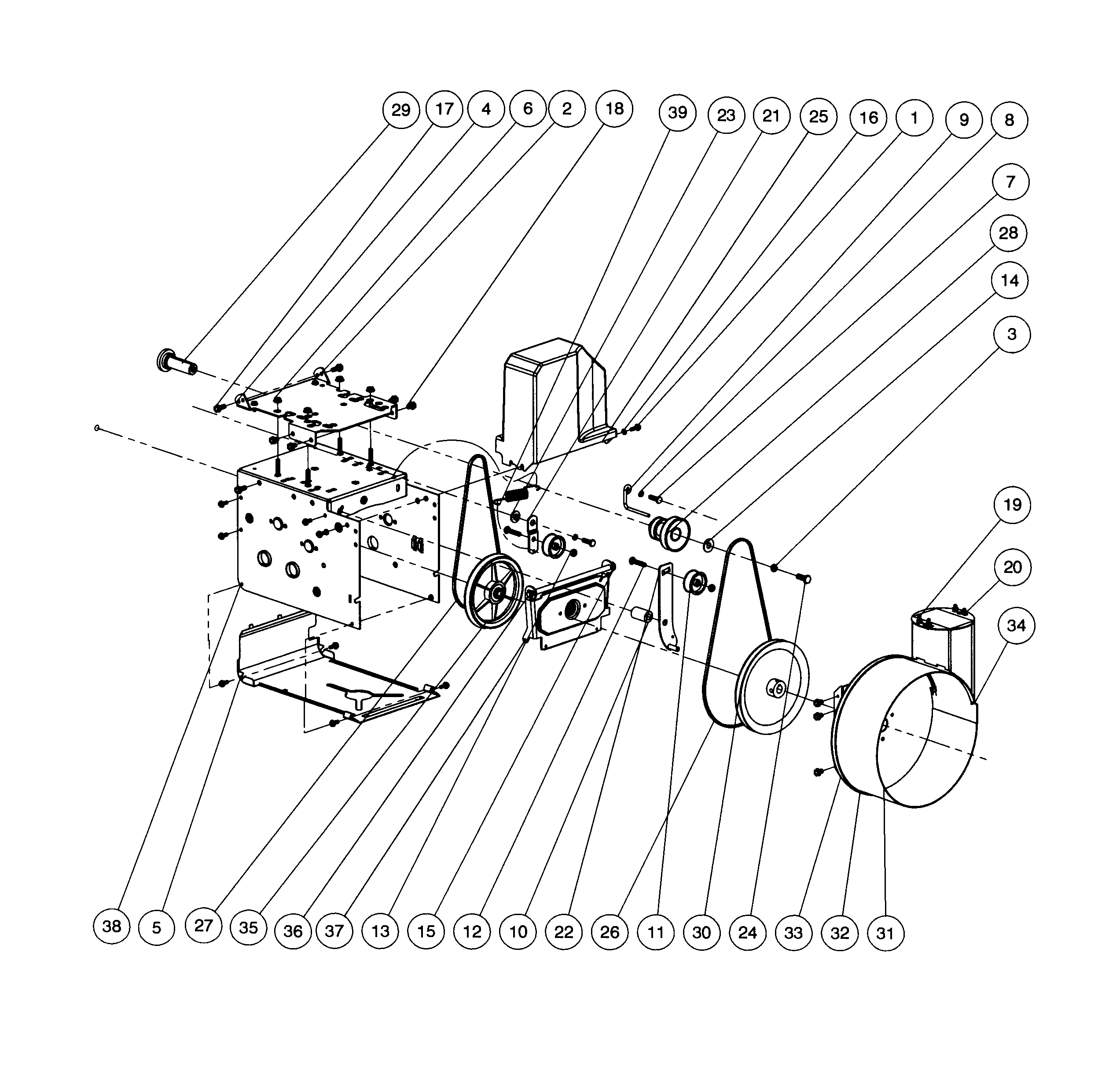 Steele SP-SB2621 engine drive diagram