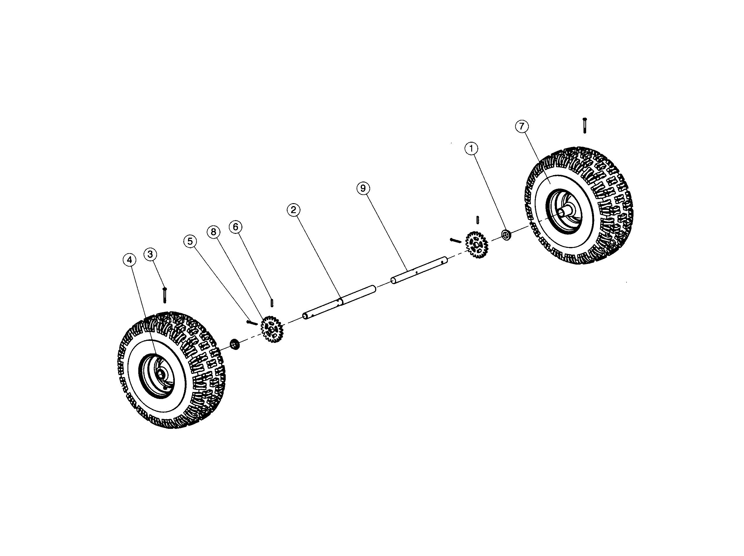 Steele SP-SB2621 wheel assy diagram