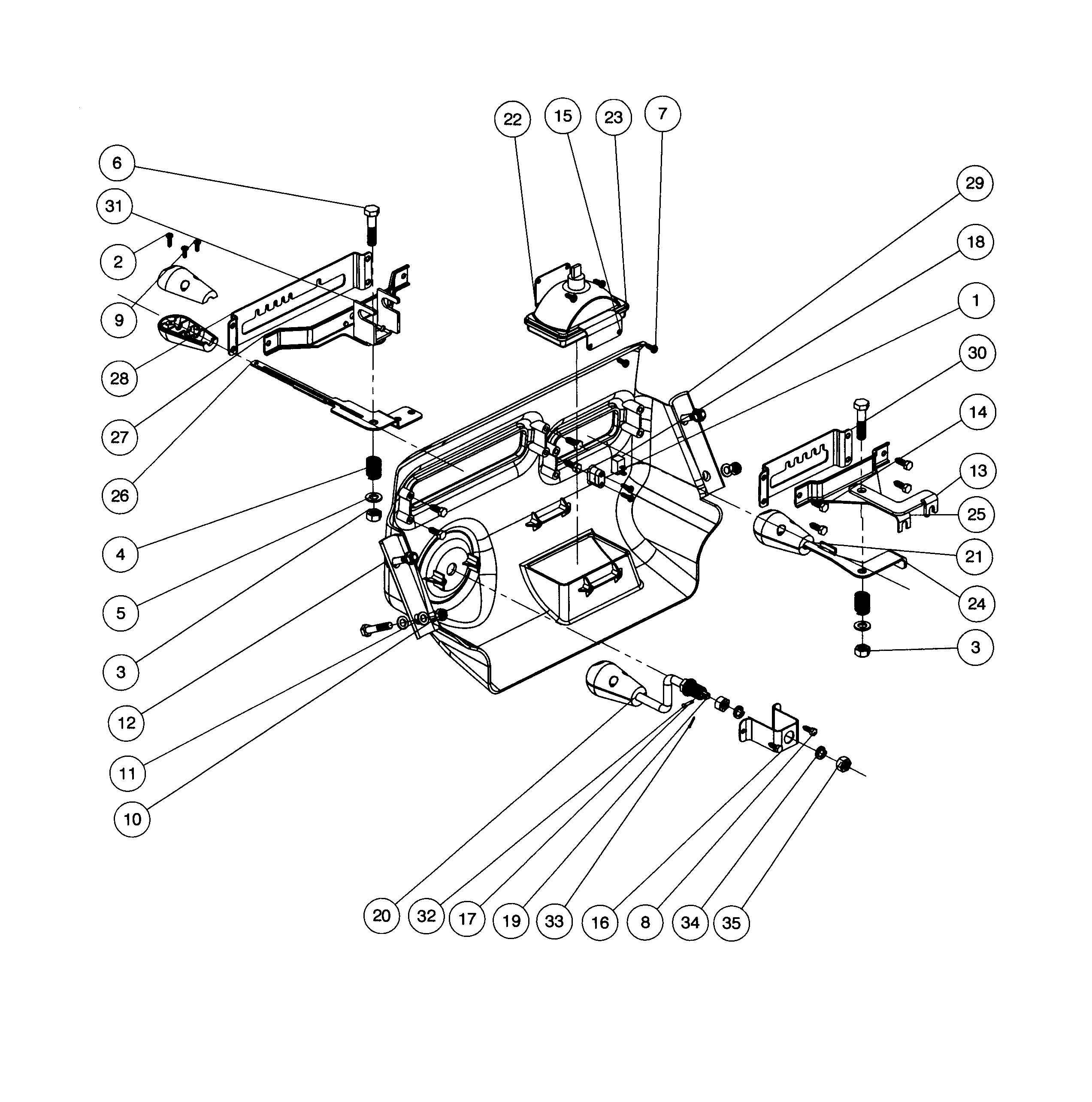 Steele SP-SB2621 control panel diagram