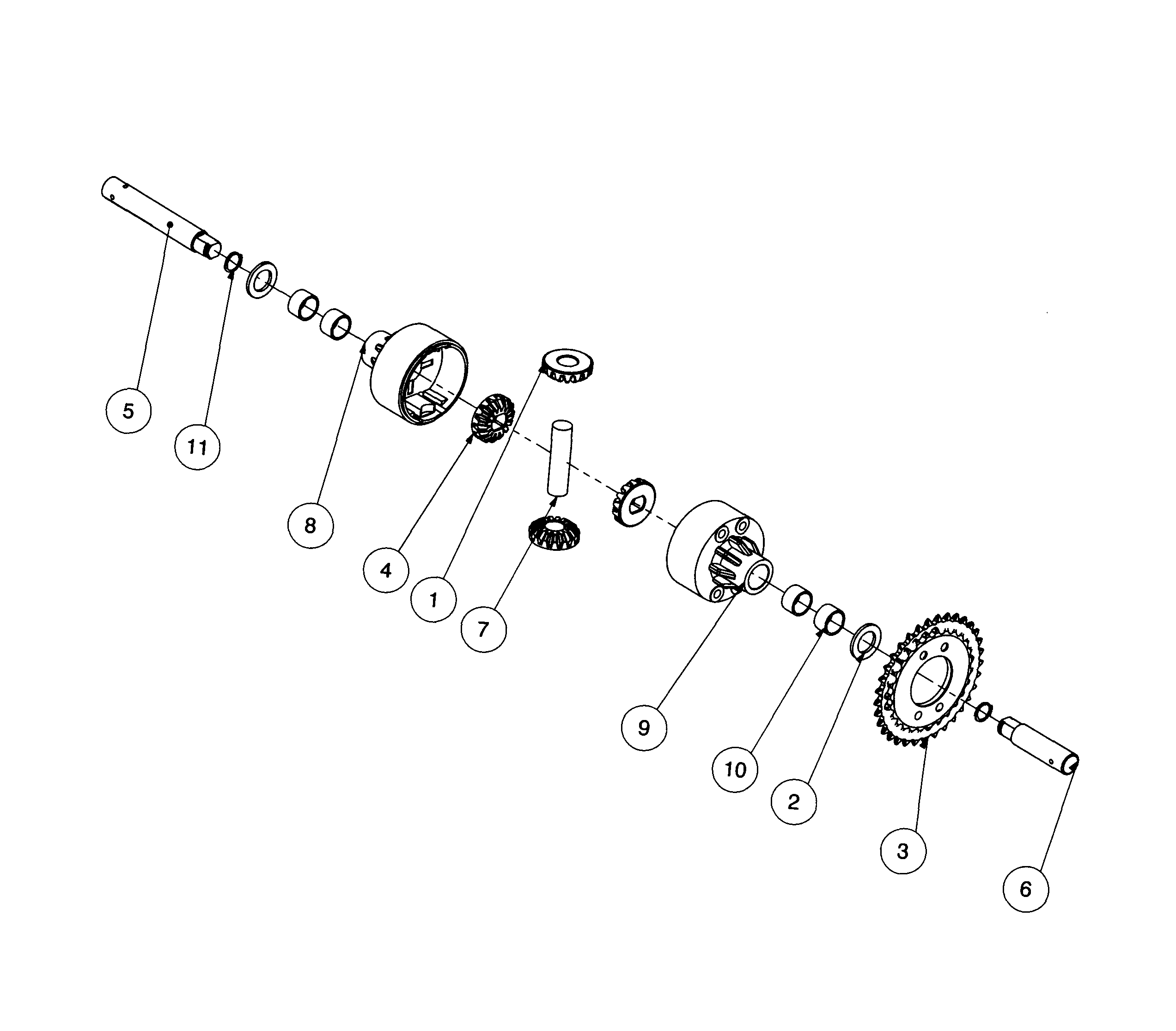 Steele SP-SB2621 gear&wheel assy diagram