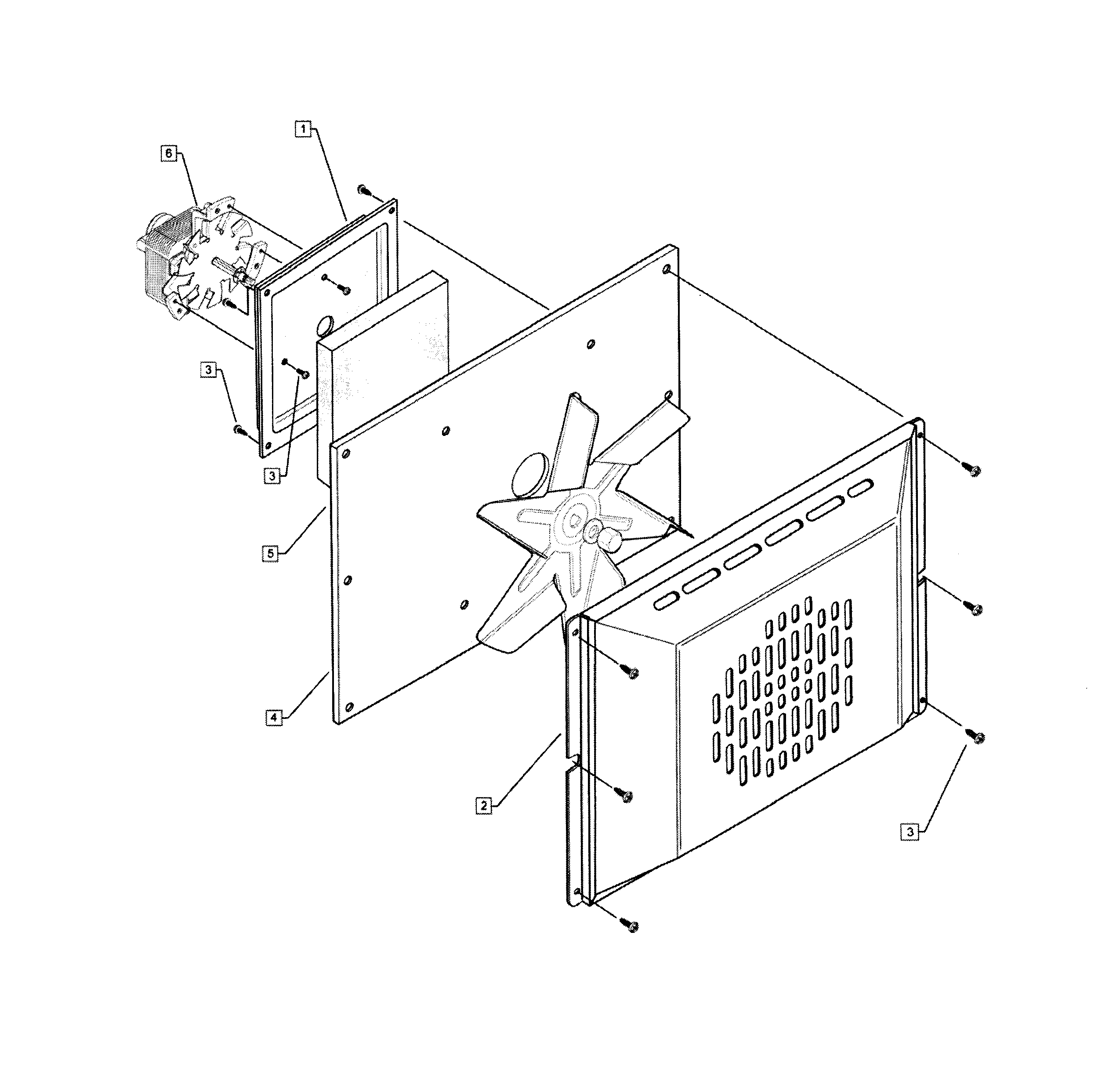 Fisher & Paykel OR30SLDGX1-70874-A convection assy diagram