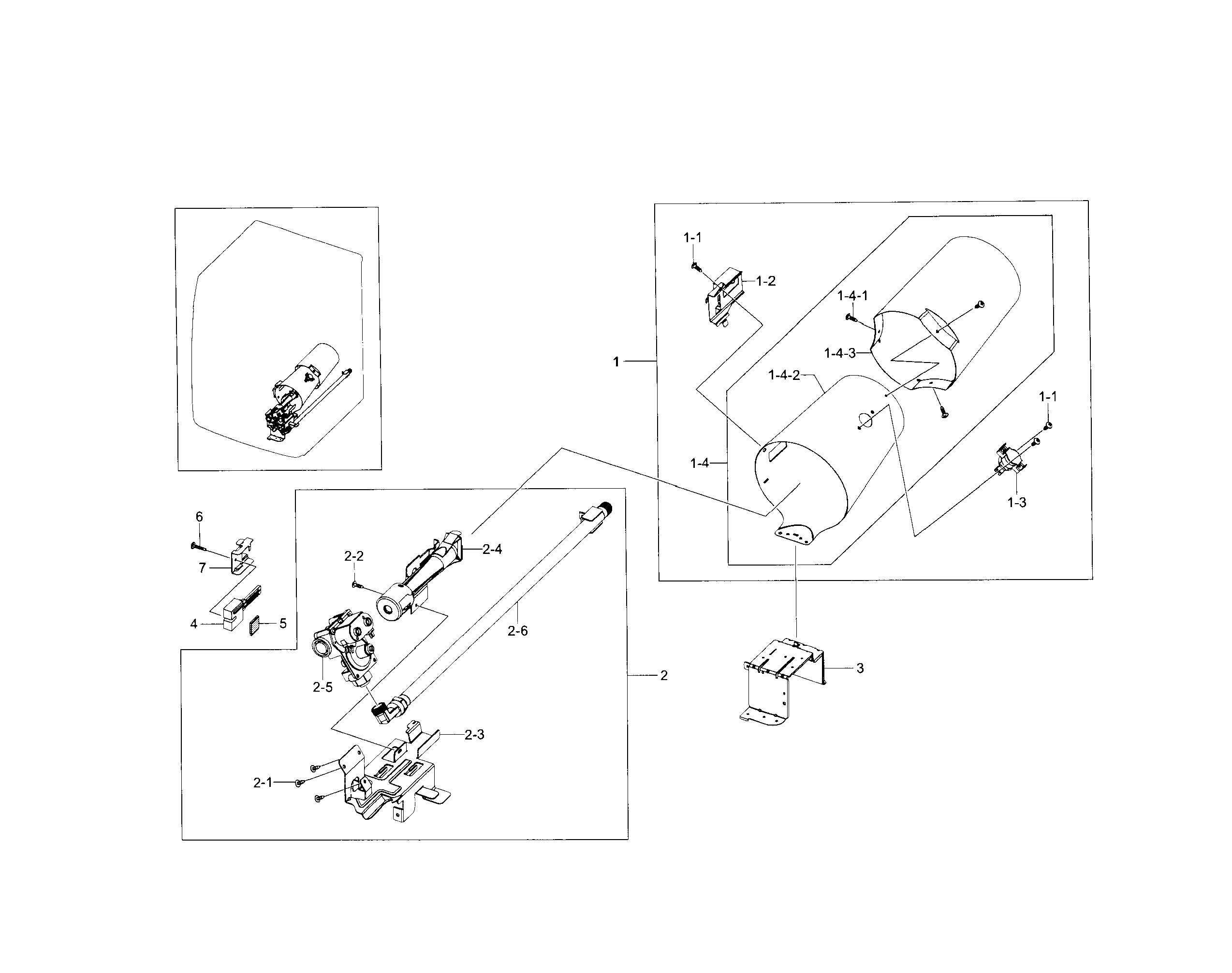 Samsung DV5471AGW/XAA-02 duct & burner diagram