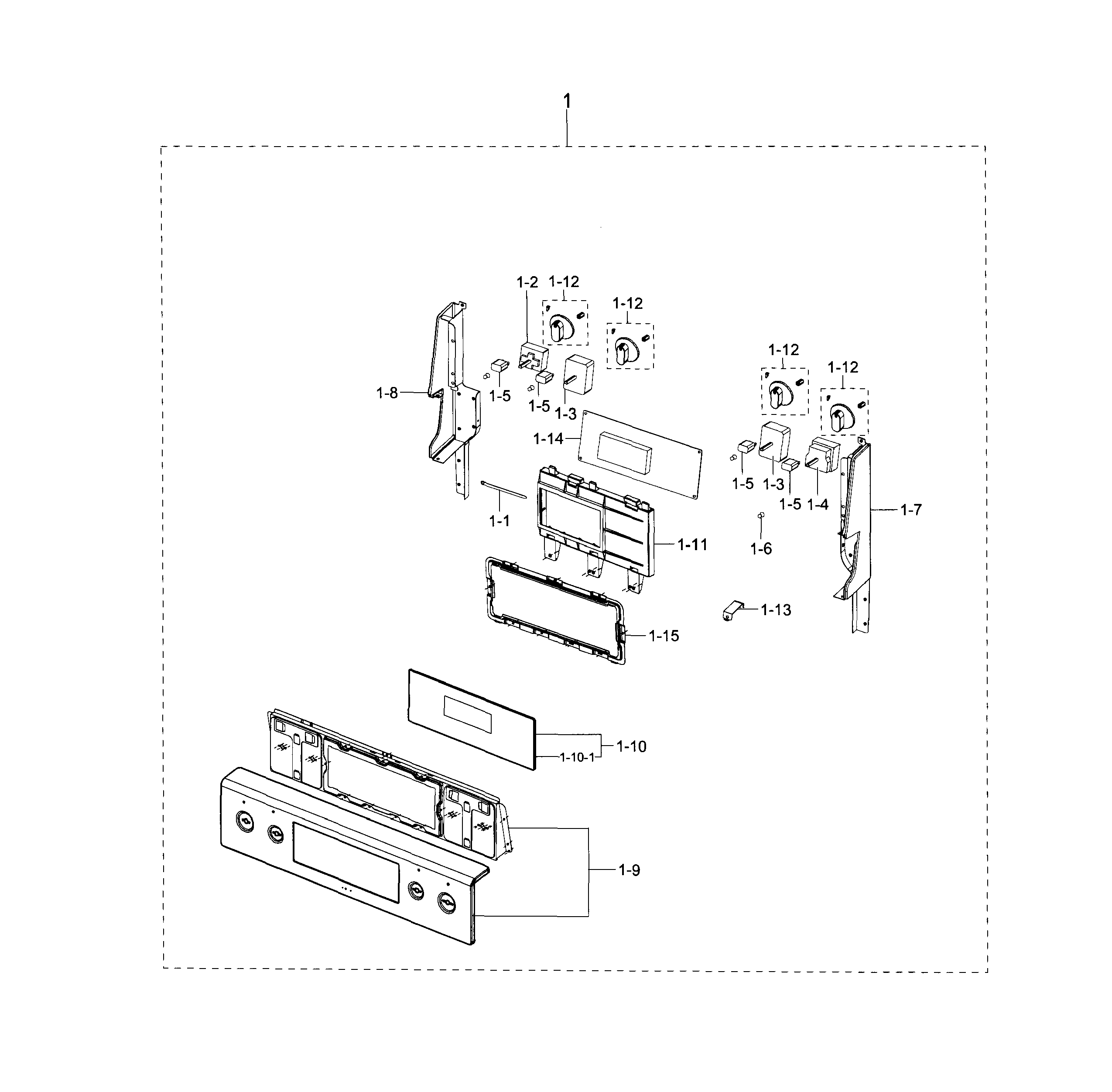 Samsung FE710DRS/XAA-02 control panel diagram