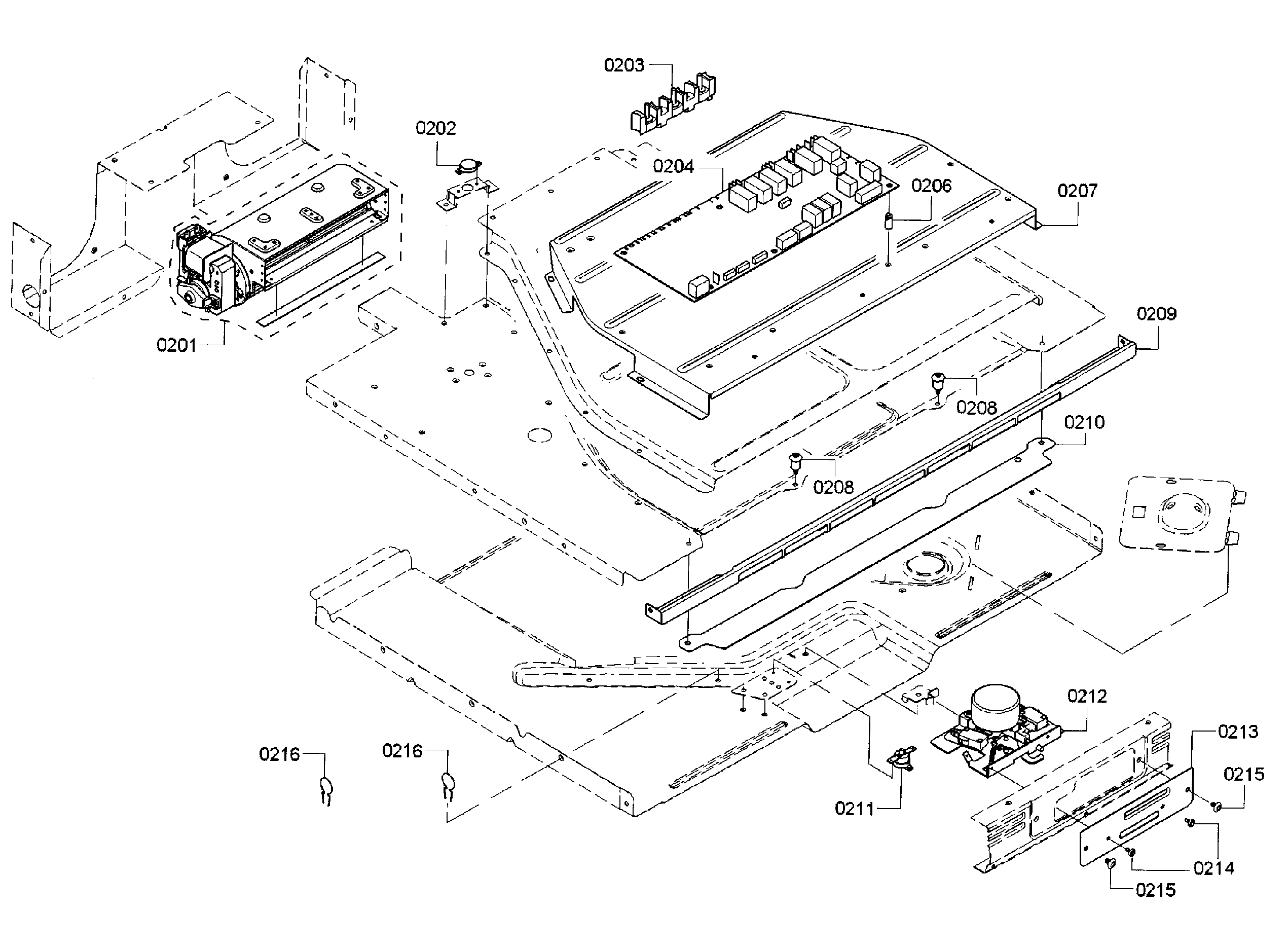 Bosch HBLP451UC/01 pcb assy diagram