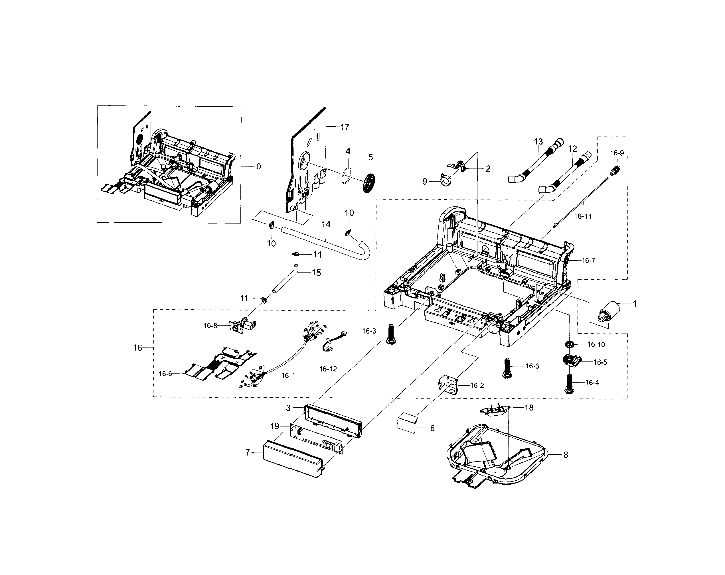 Samsung DW80F600UTS/AA-01 base diagram