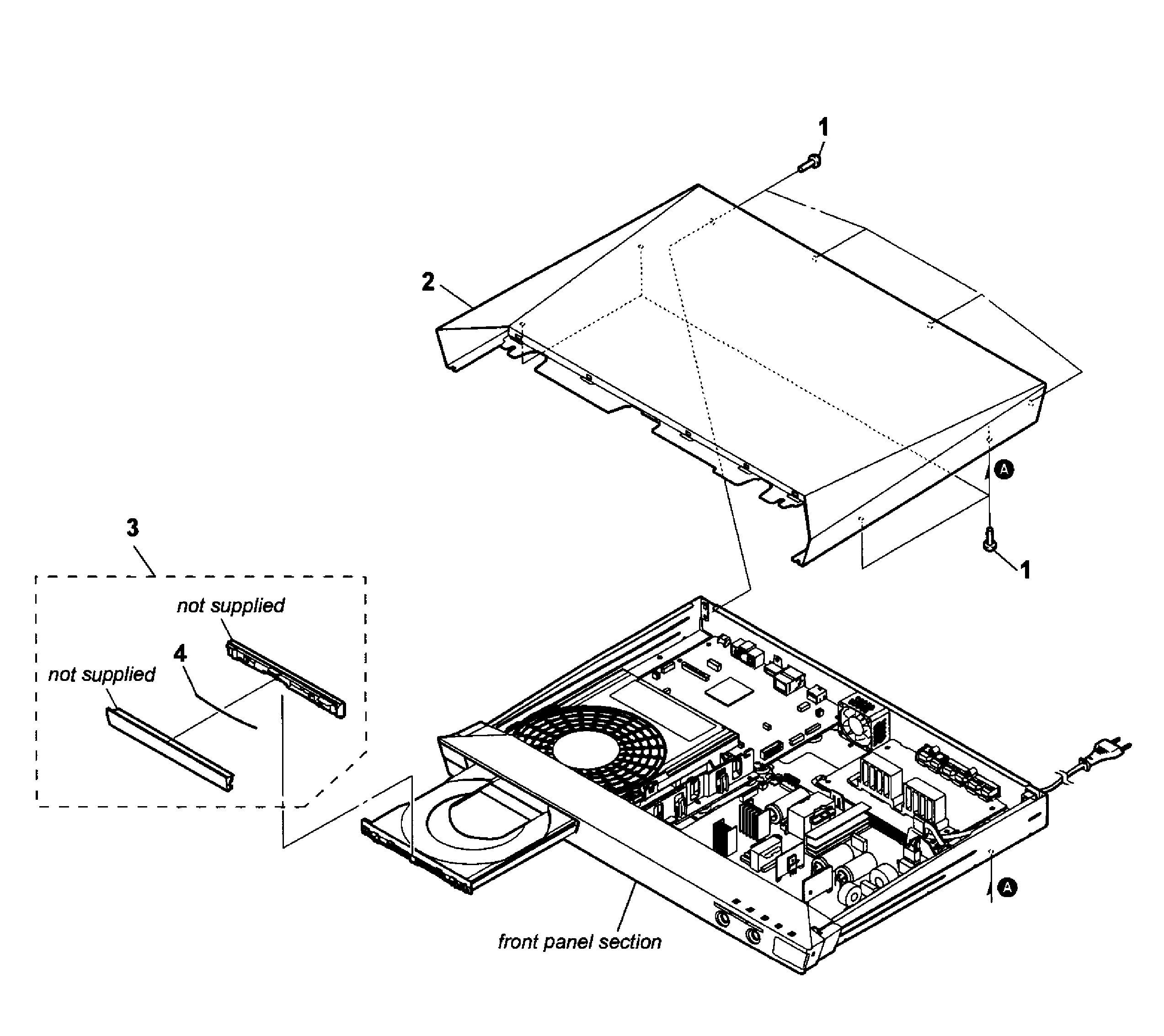 Sony BDV-E2100 case diagram