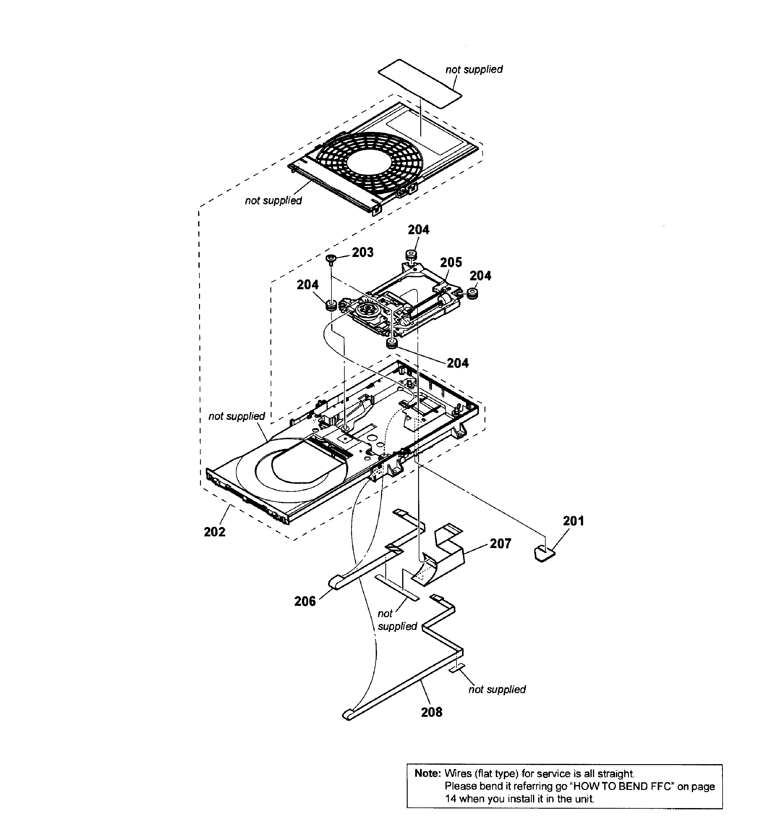 Sony BDV-E2100 drive section diagram