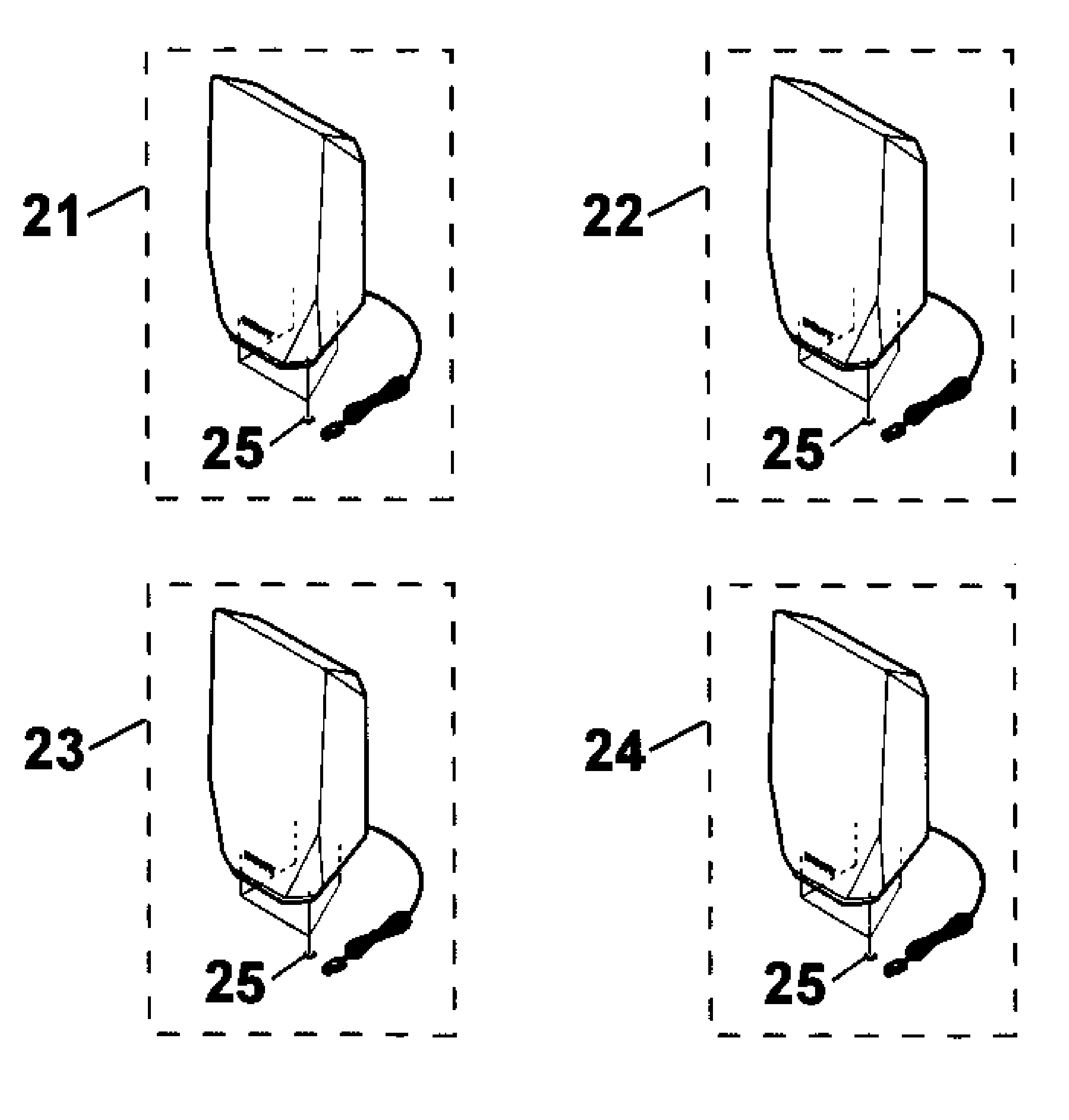 Sony BDV-E2100 speaker diagram