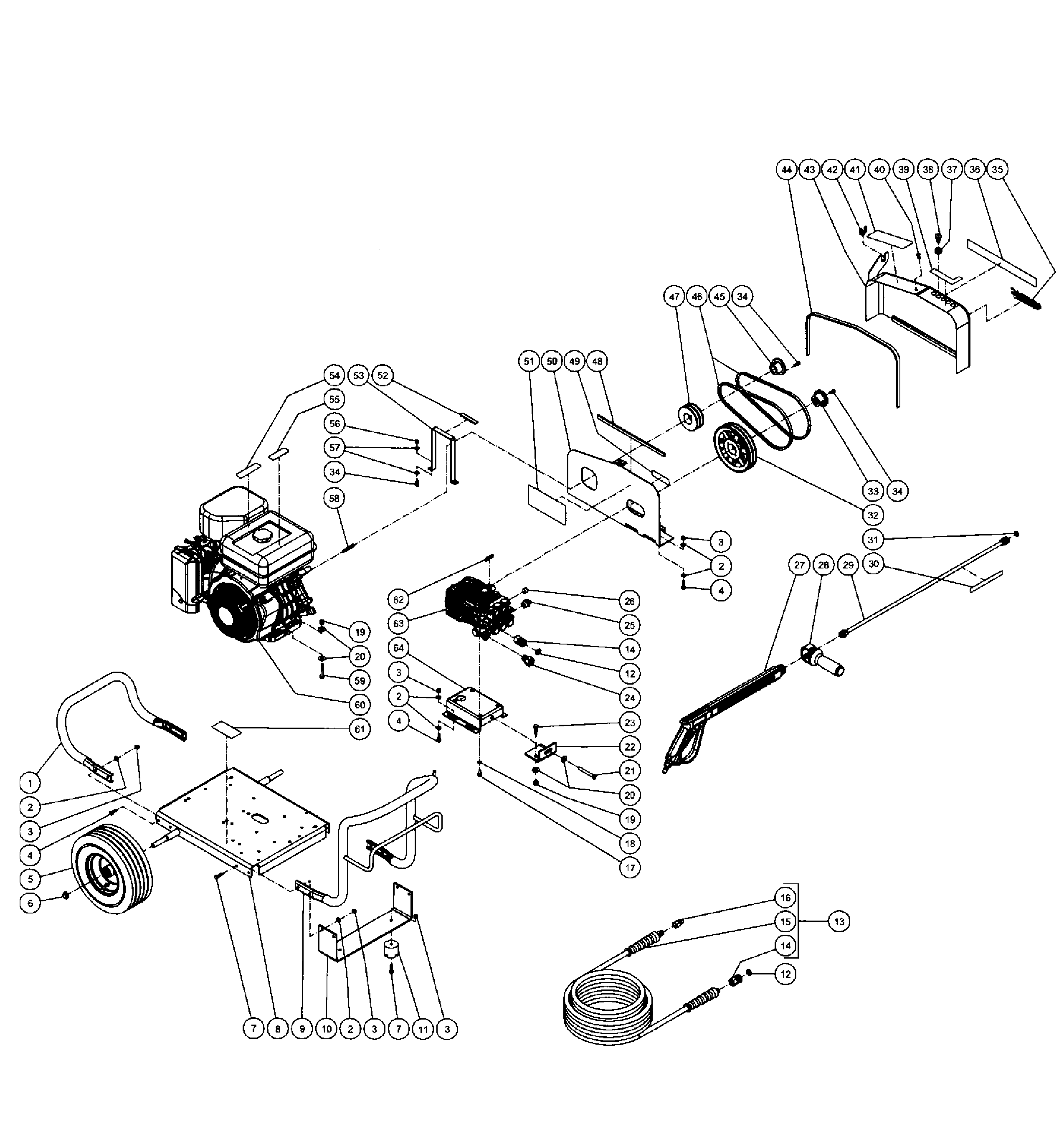 Generac 006230-0 frame diagram