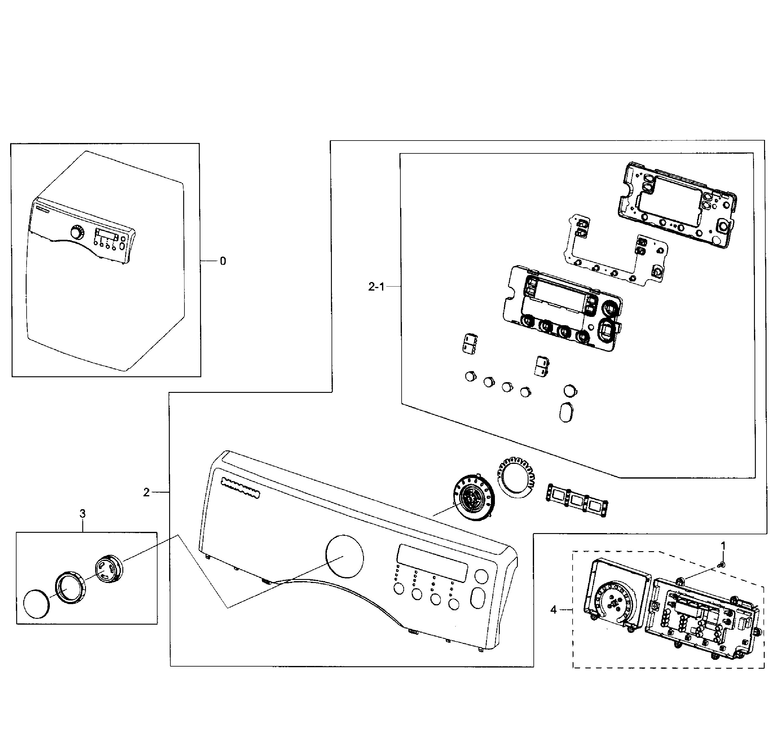 Samsung DV331AER/XAA-03 control panel diagram