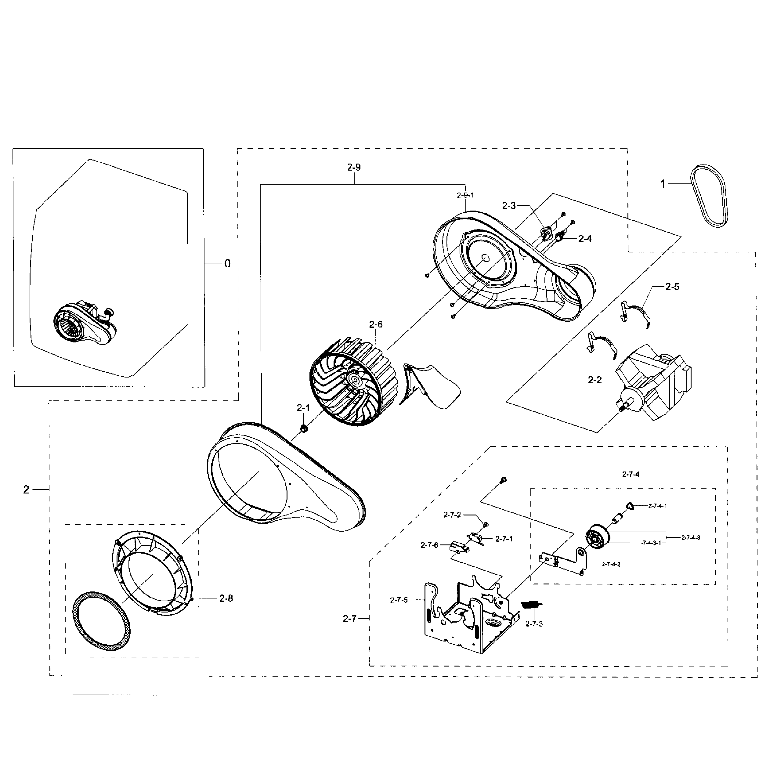 Samsung DV331AER/XAA-03 motor diagram