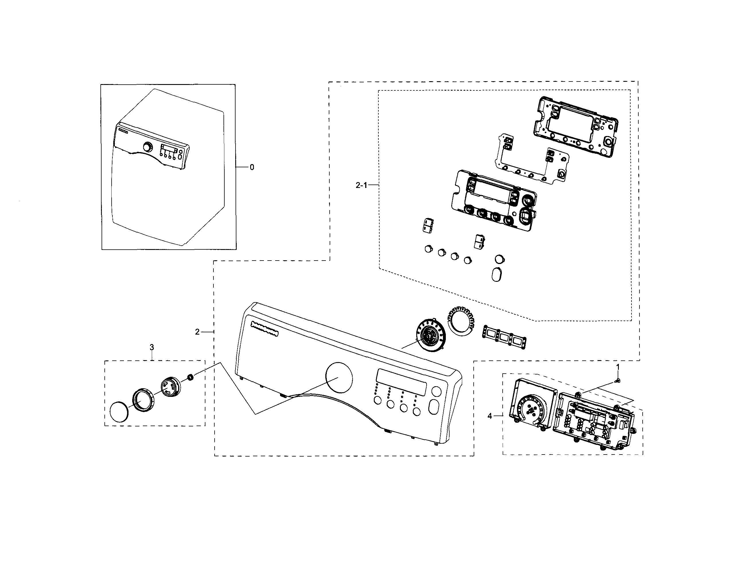 Samsung DV331AEW/XAA-02 control panel diagram