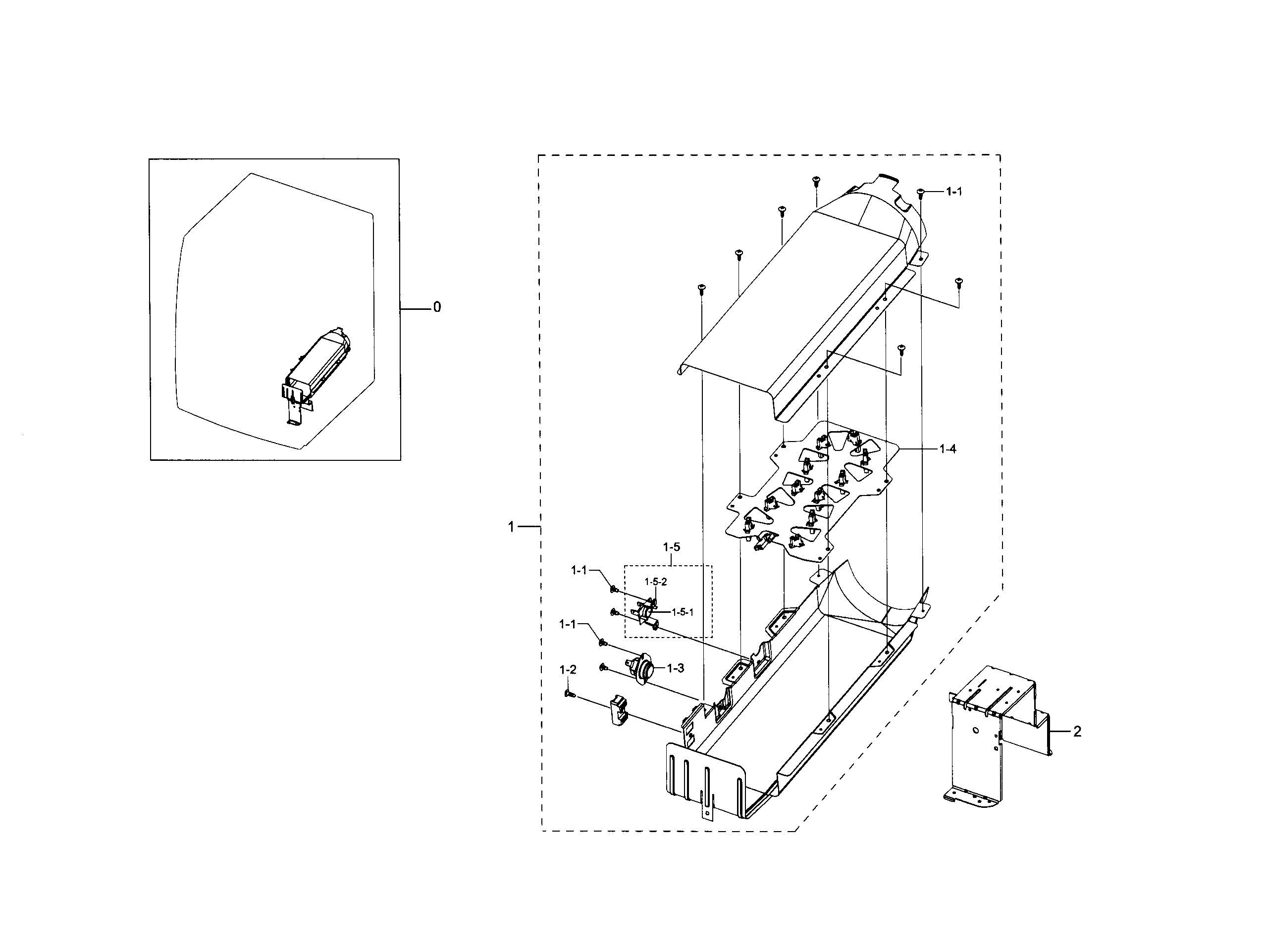 Samsung DV331AEW/XAA-02 duct heater diagram
