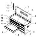 Craftsman 706379861 tool chest diagram