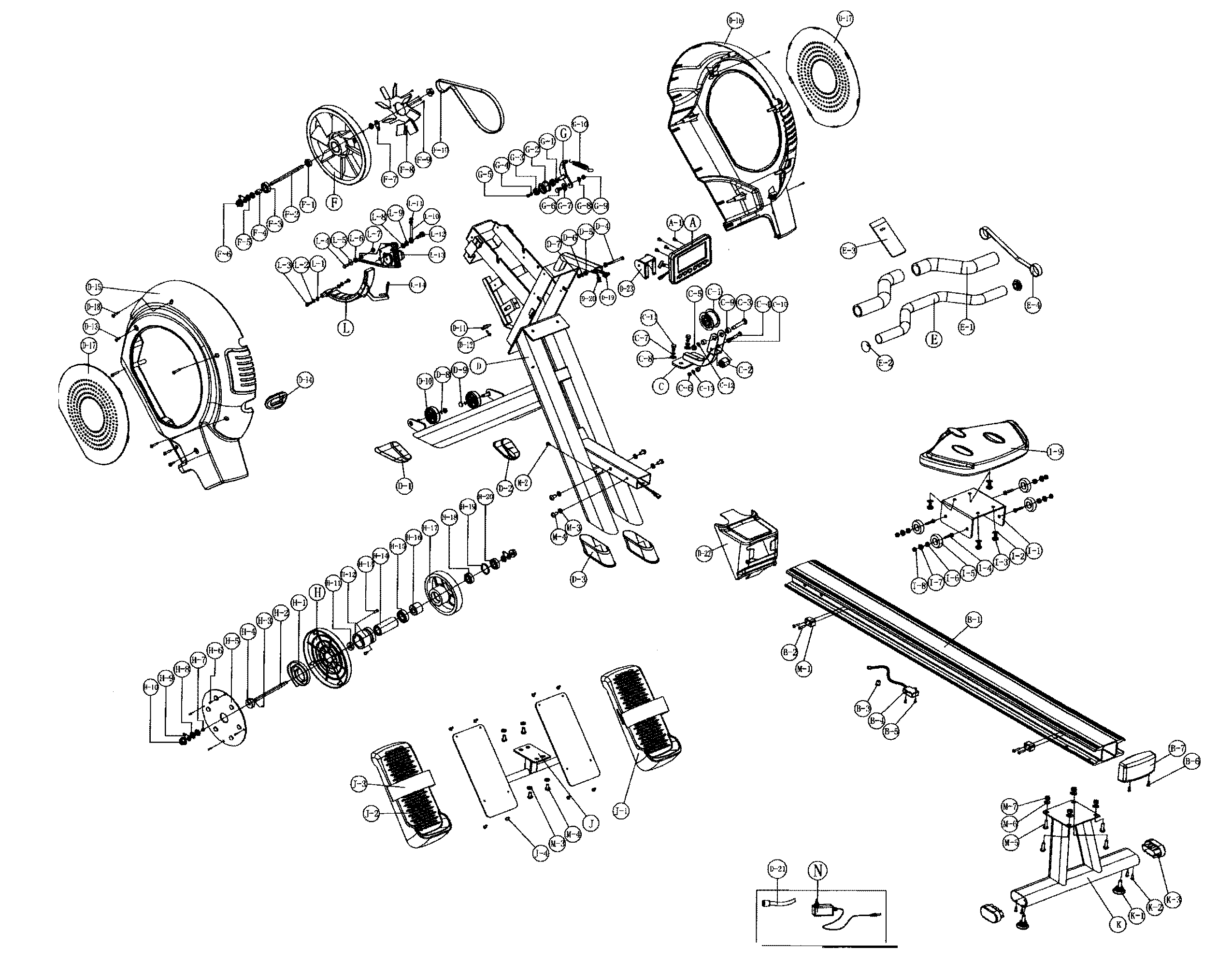 Bladez TRANSOM cycle assy diagram