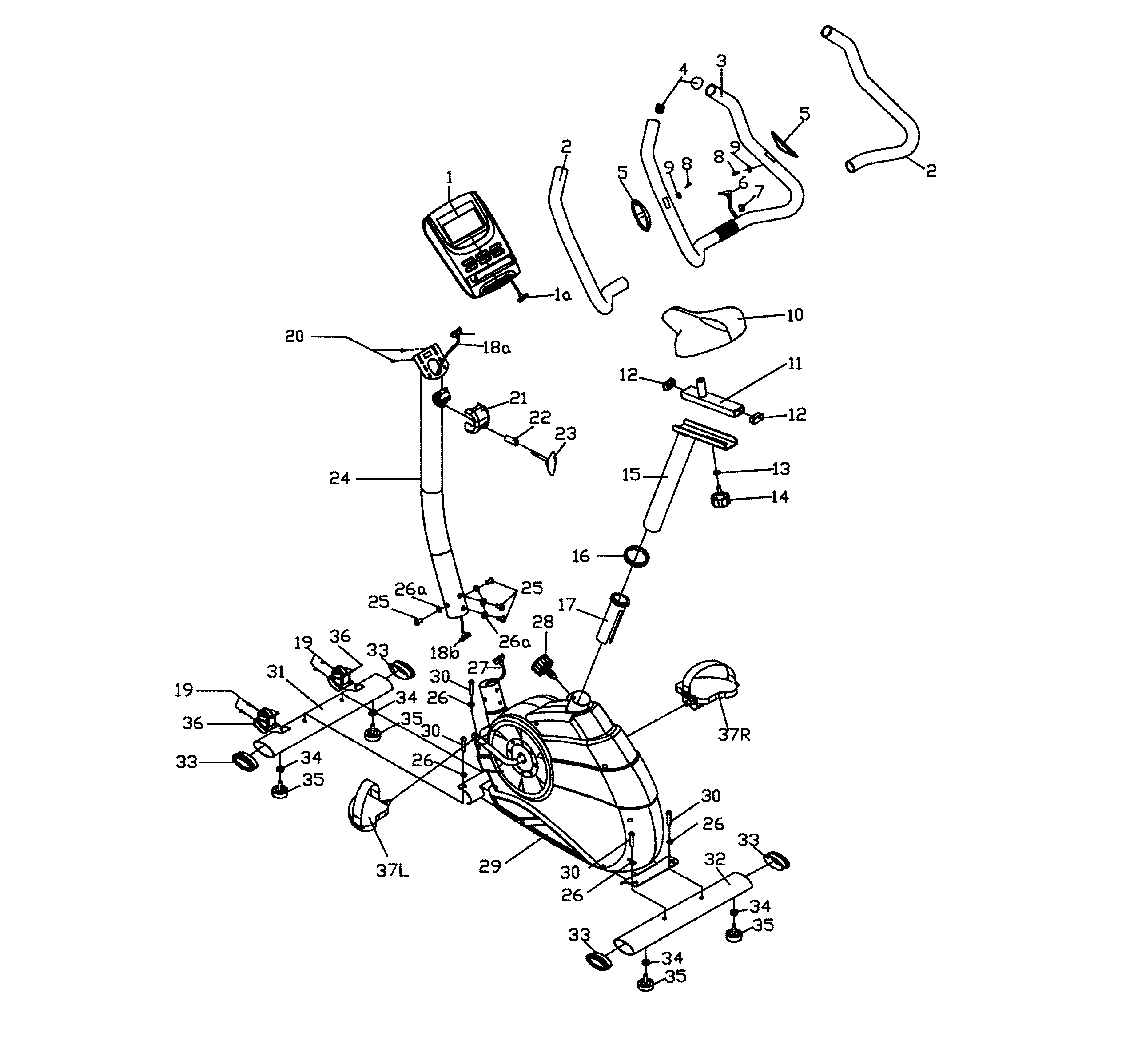 Bladez U300 main assy diagram
