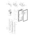 Samsung RFG237AAWP/XAA-03 fridge door l diagram